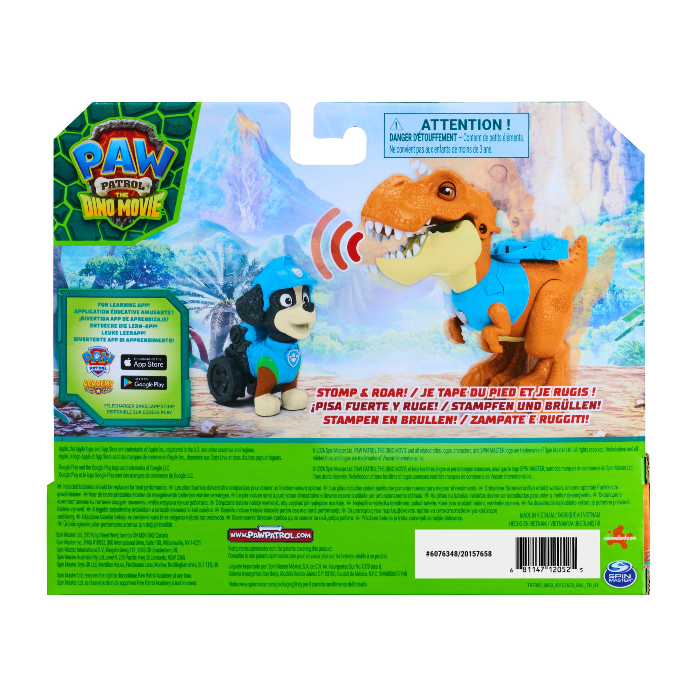 Spin Master Spielfigur »PAW Patrol: Der Dino Film, Roaring Pups, Rex-Figur & T-Rex-Dino Timmy« mit Soundeffekten