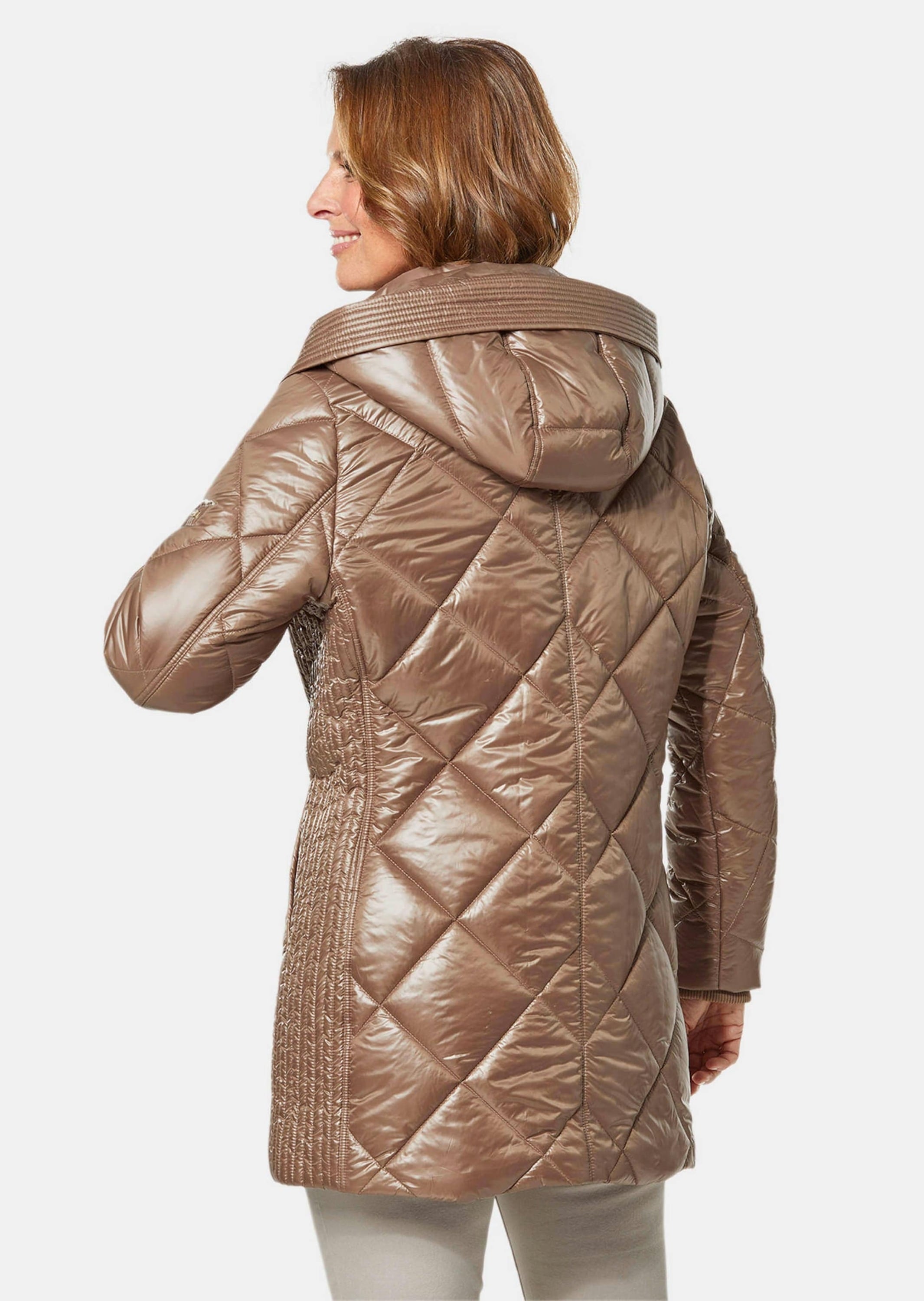 GOLDNER Steppjacke »Longsteppjacke Longsteppjacke mit hübschem Innenfutter«