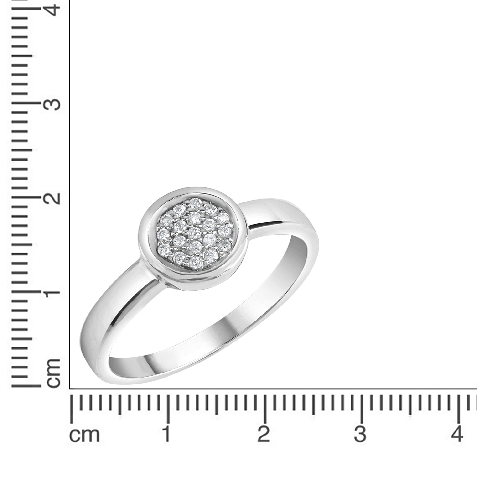 Vivance Fingerring »925-Sterling Silber rhodiniert Zirkonia«