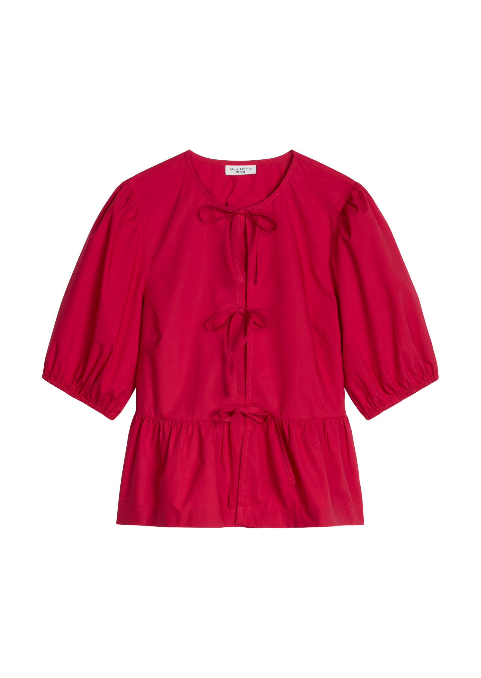 Marc O'Polo DENIM Kurzarmbluse »aus Baumwoll-Popeline«