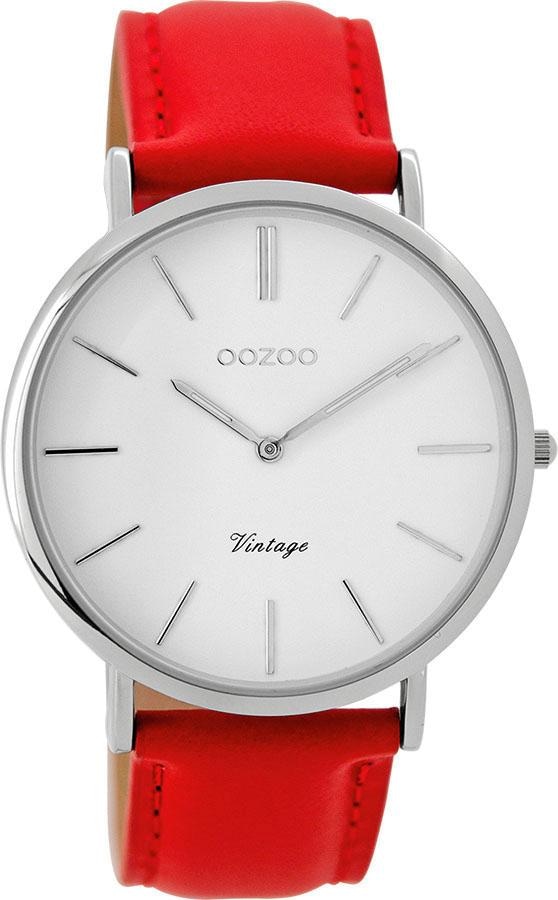 OOZOO Quarzuhr, Armbanduhr, Damenuhr, Herrenuhr, Lederarmband