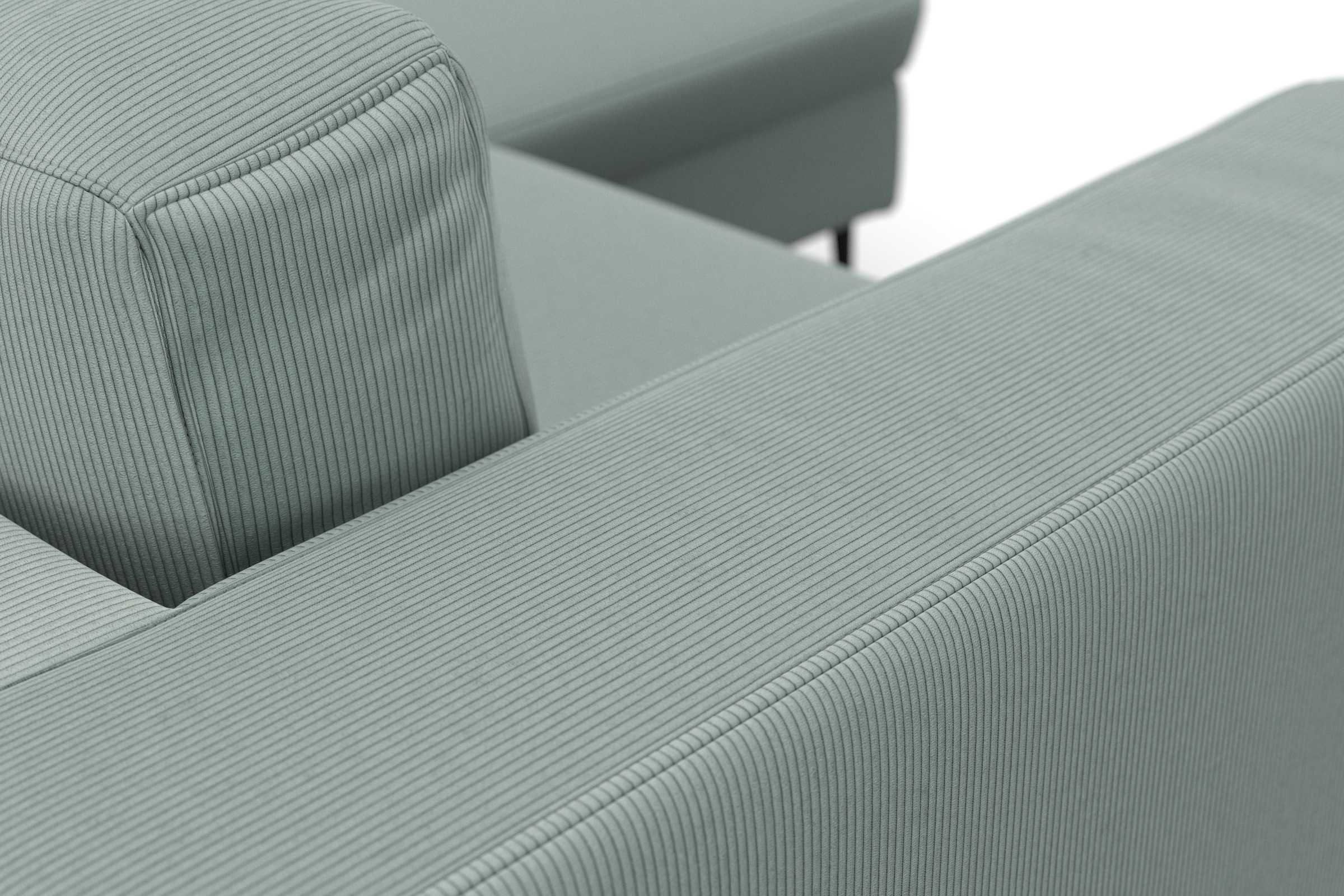 DOMO collection Ecksofa »Modica kompakt und elegant, Breite 244, L-Form«, moderne Optik mit extrabreiter Recamiere, auch in Cord