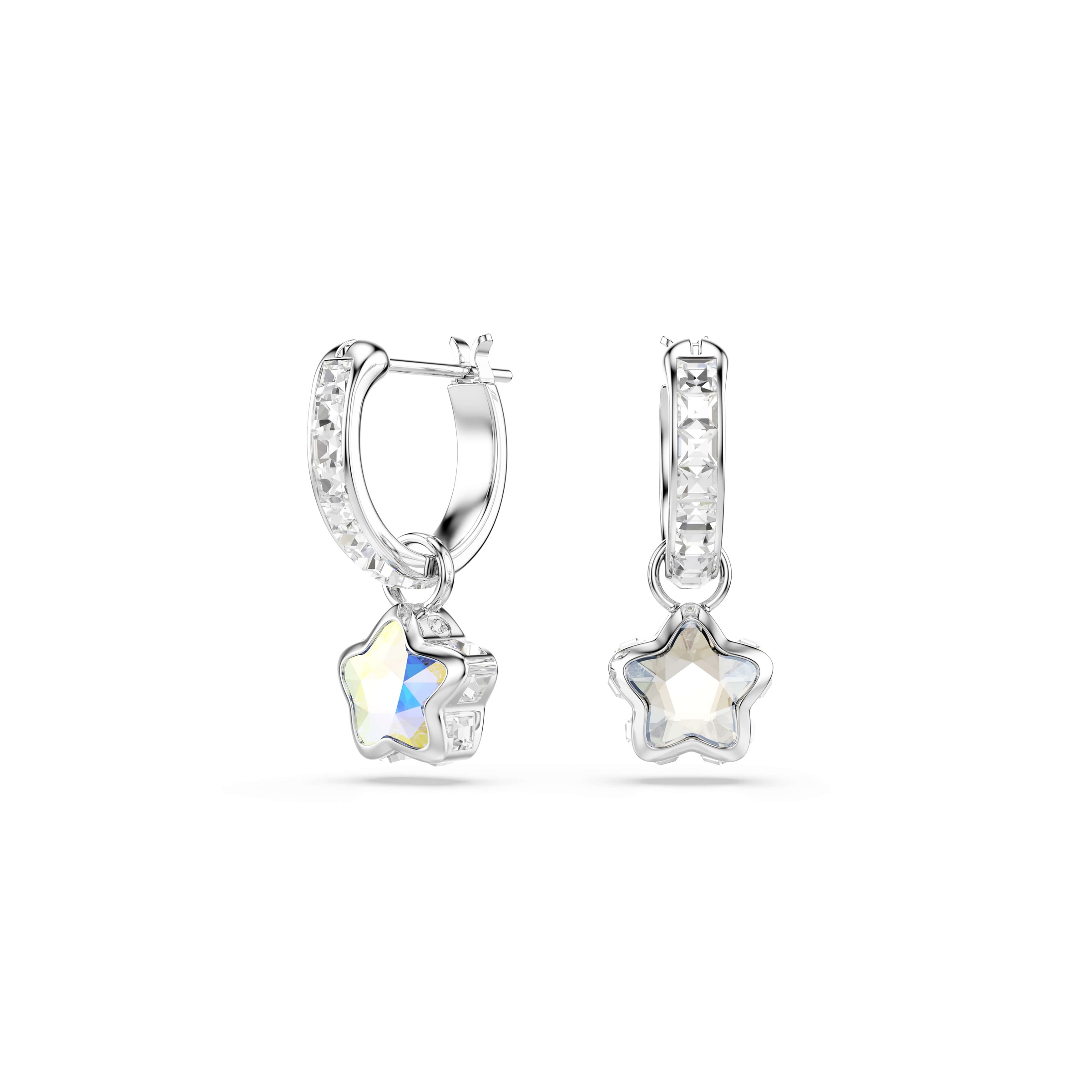 Swarovski Paar Creolen »Schmuck Geschenk CHROMA Ohrringe« mit Swarovski® Kristall - Einhänger abnehmbar