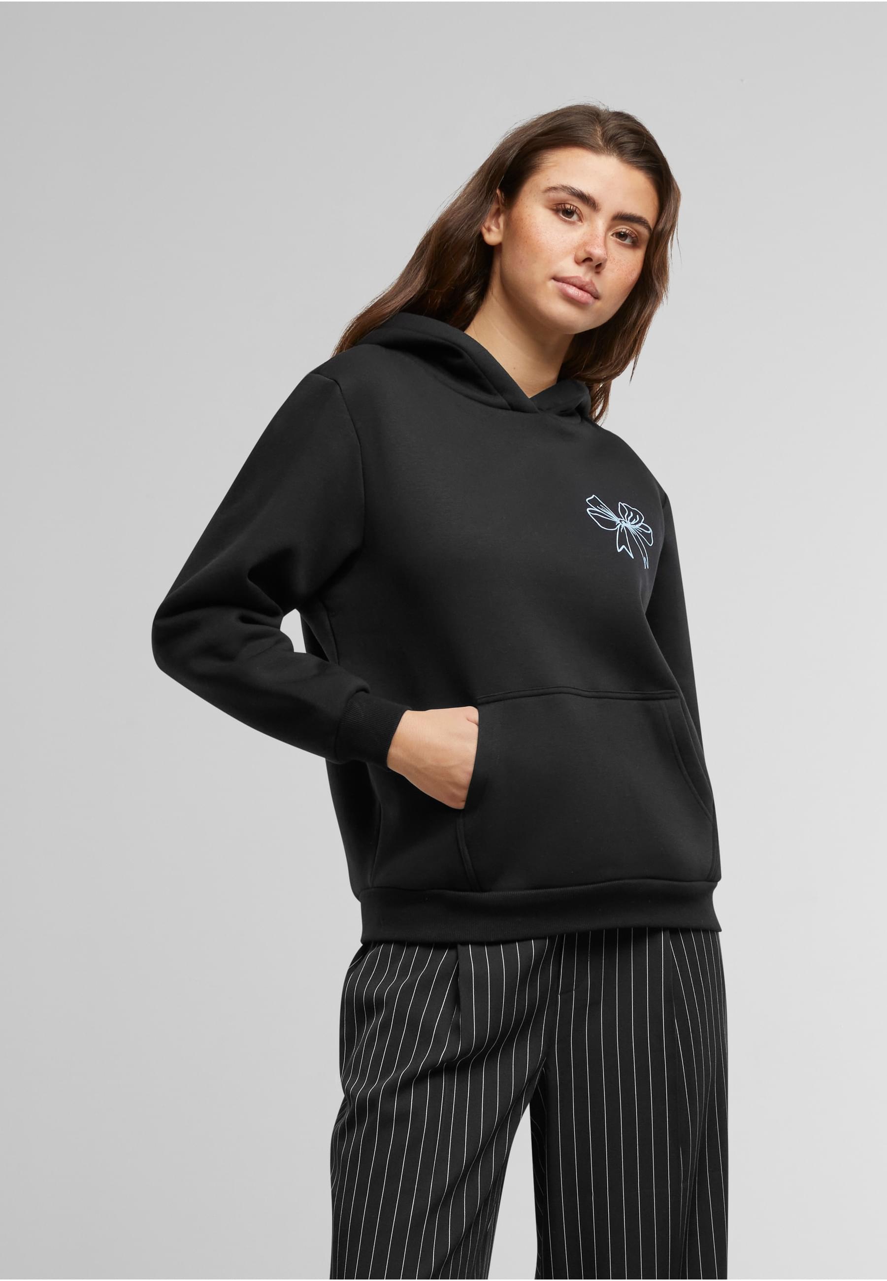 Miss Tee Kapuzenpullover »Miss Tee Good Vibes Bow Ladies Fluffy Hoody«, (1 tlg.)