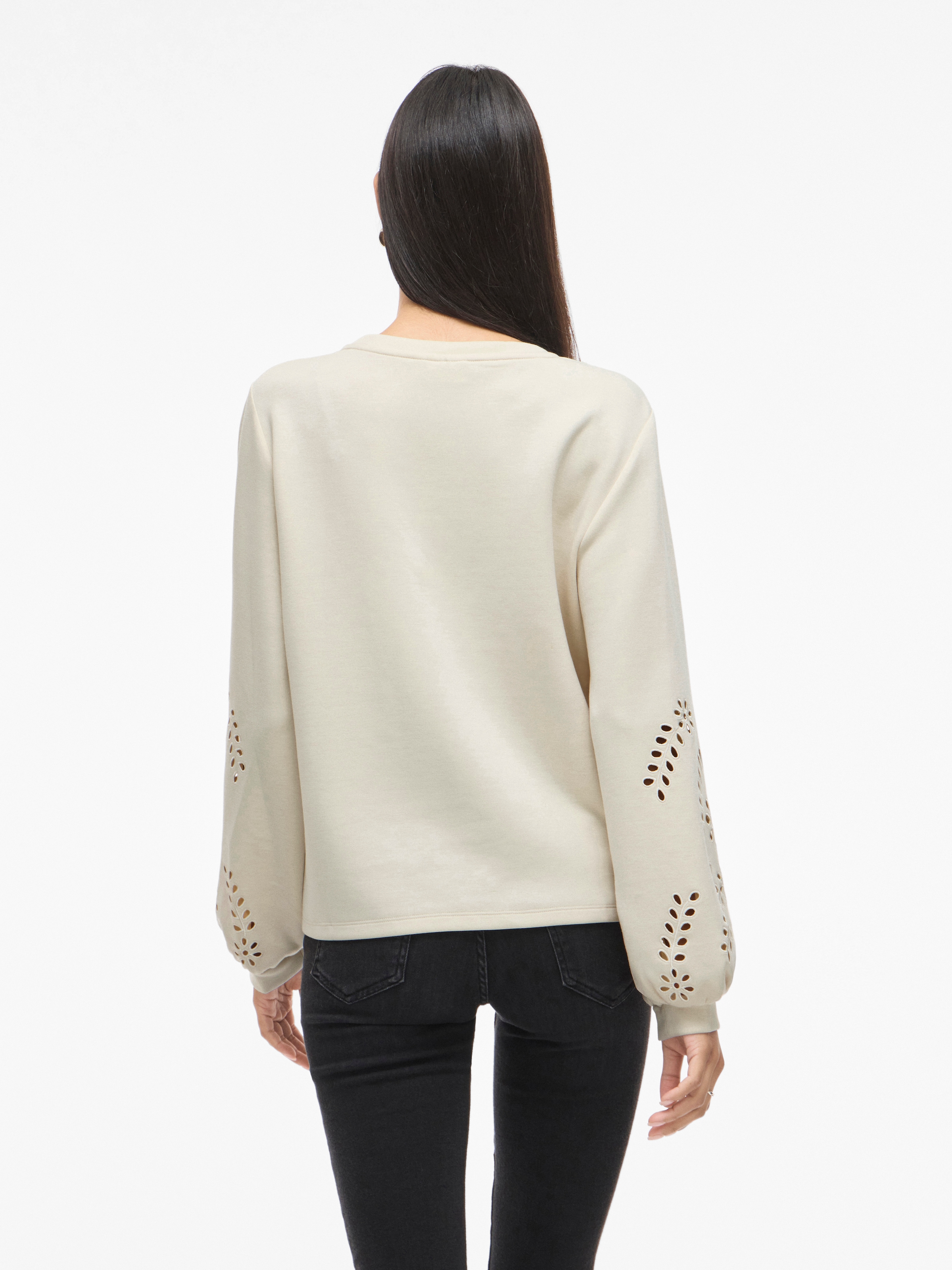 Vila Sweatshirt »VISANDY L/S DETAIL SWEAT TOP - NOOS«, Viskosemischung, regular fit
