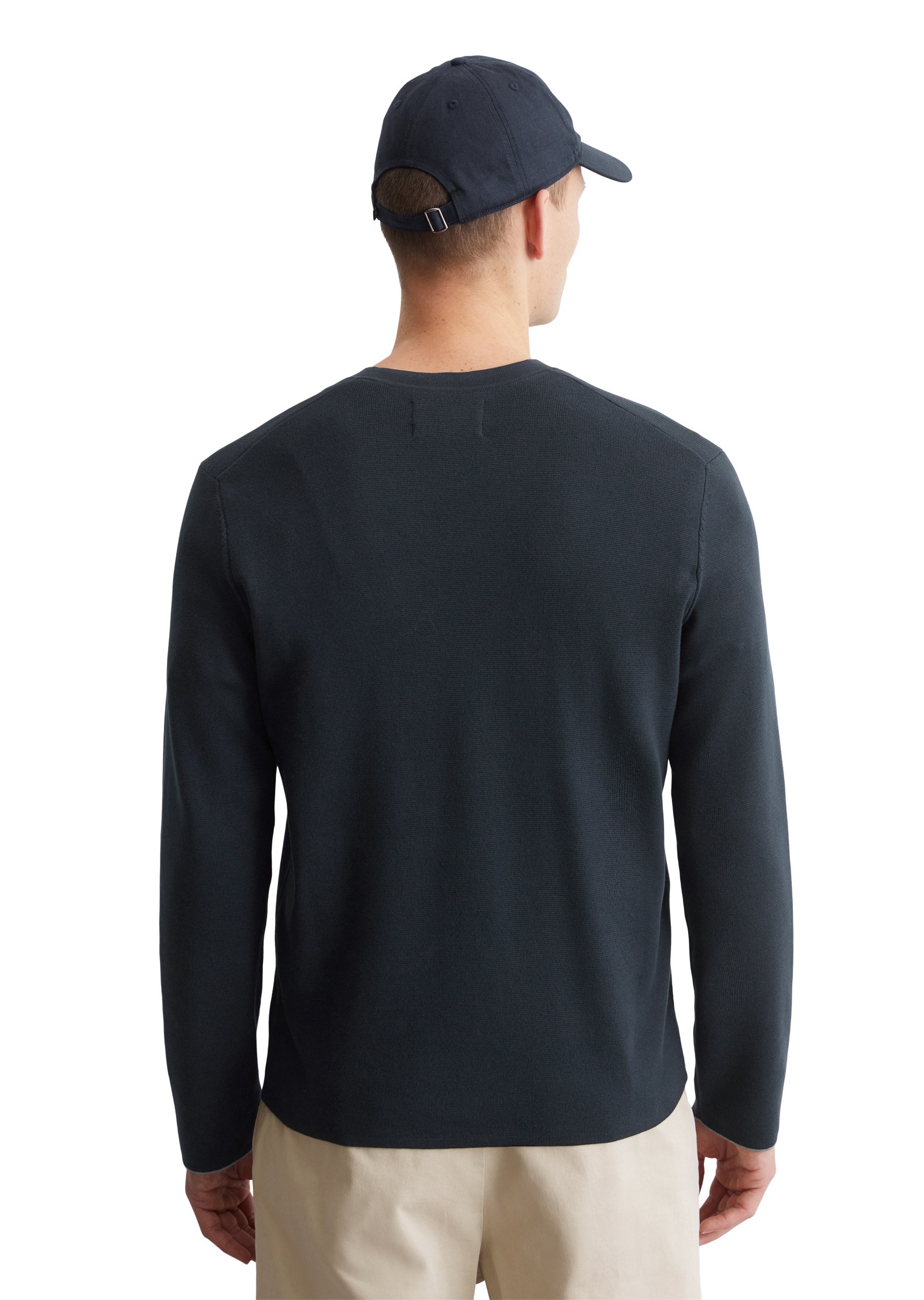 Marc O'Polo V-Ausschnitt-Pullover »aus Bio-Baumwolle«