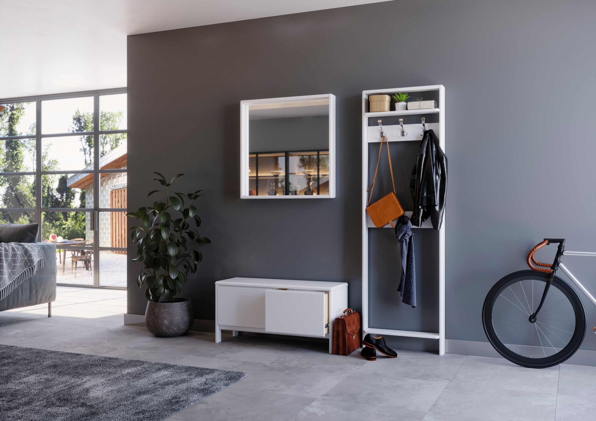 Home affaire Garderoben-Set "Luven", (Set, 3 St.), aus Massivholz, FSC, bes günstig online kaufen