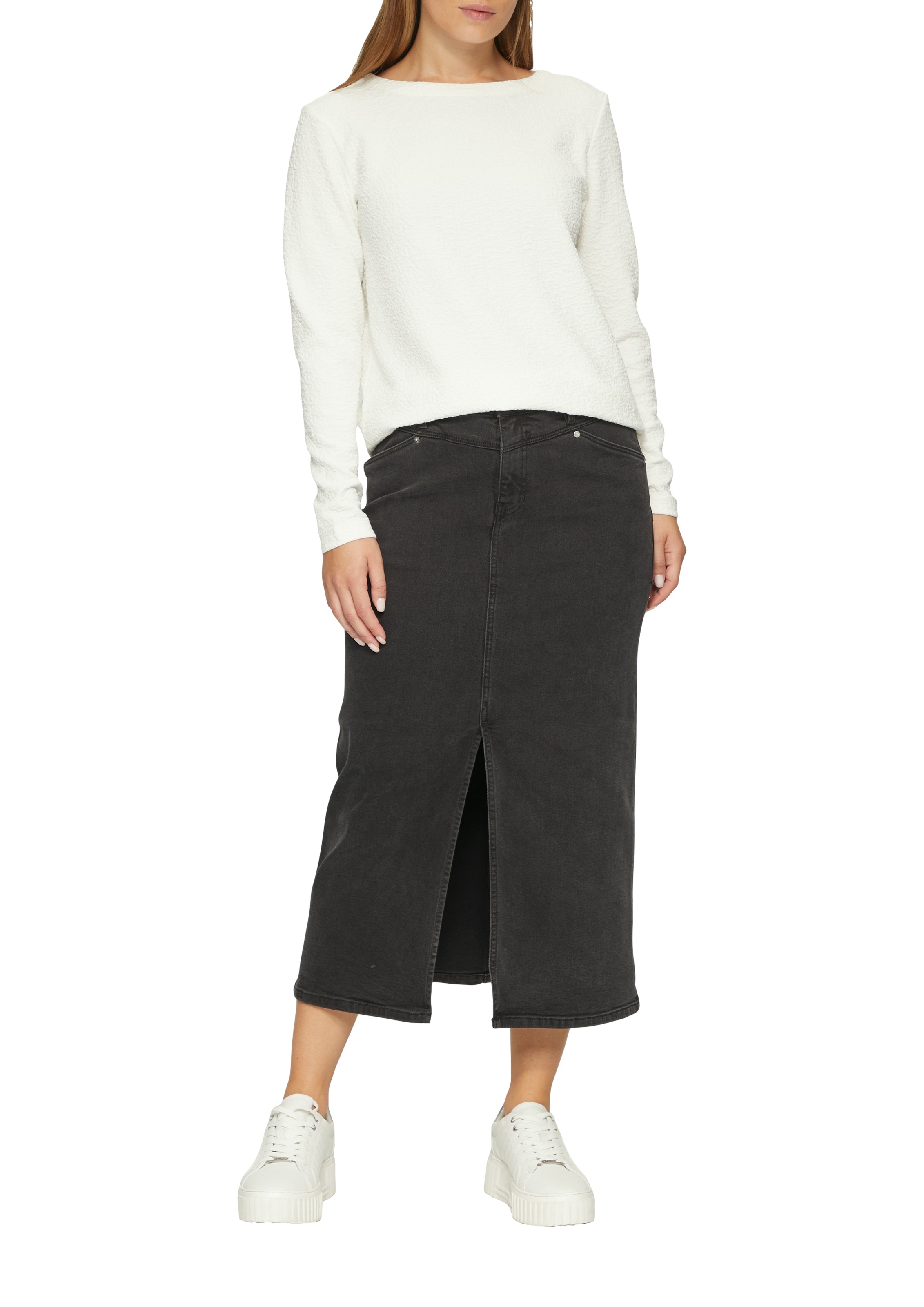 s.Oliver Longsweatshirt, mit Crinkle Optik günstig online kaufen