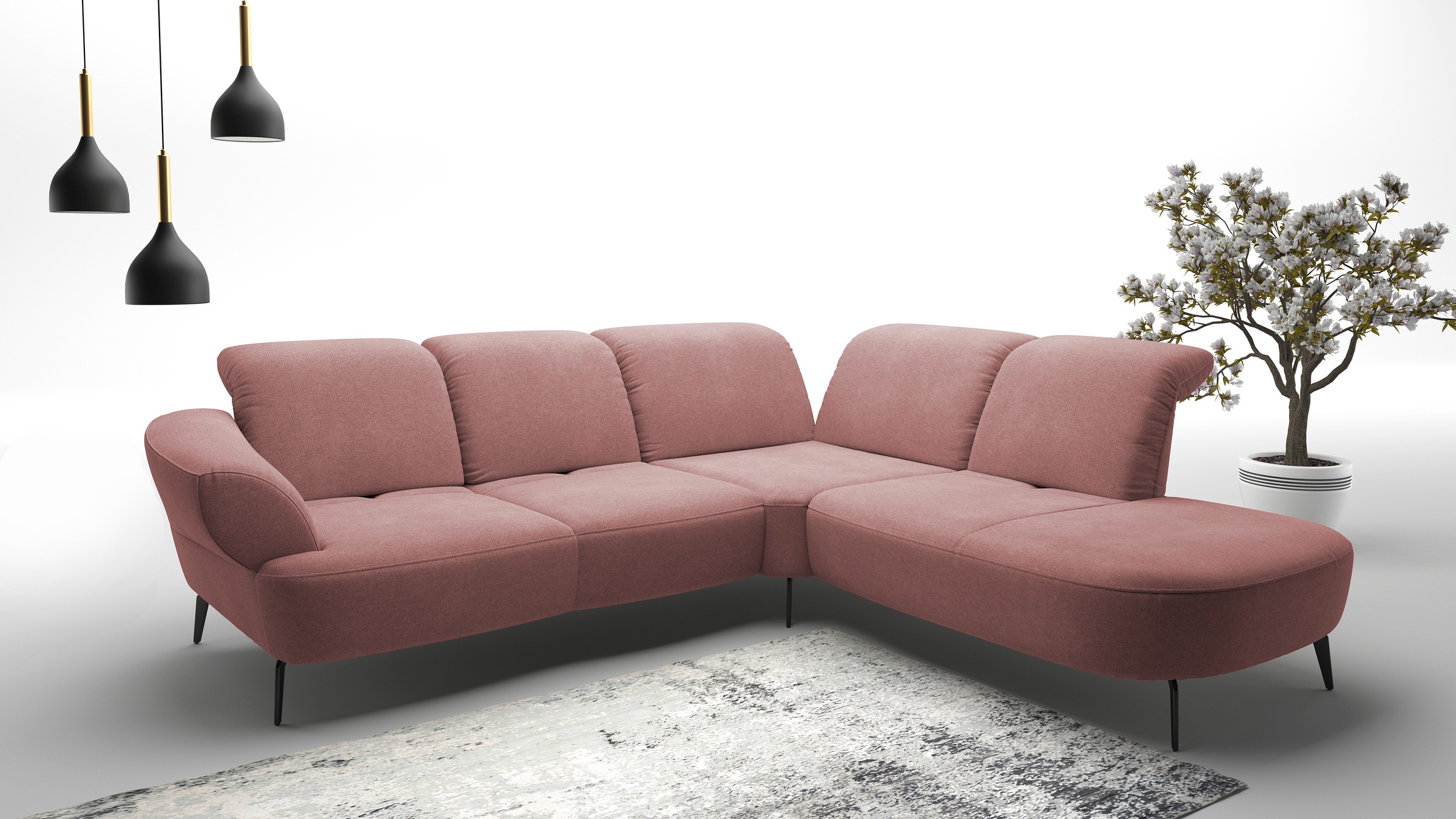 sit&more Ecksofa "Dance, L-Form, inkl. Sitztiefenverstellung", inkl. Click& günstig online kaufen