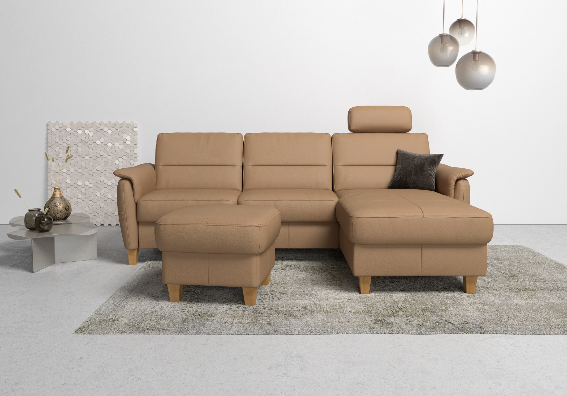 Home affaire Polsterhocker »Palmera«, mit Stauraum, passend zur Serie »Palmera«
