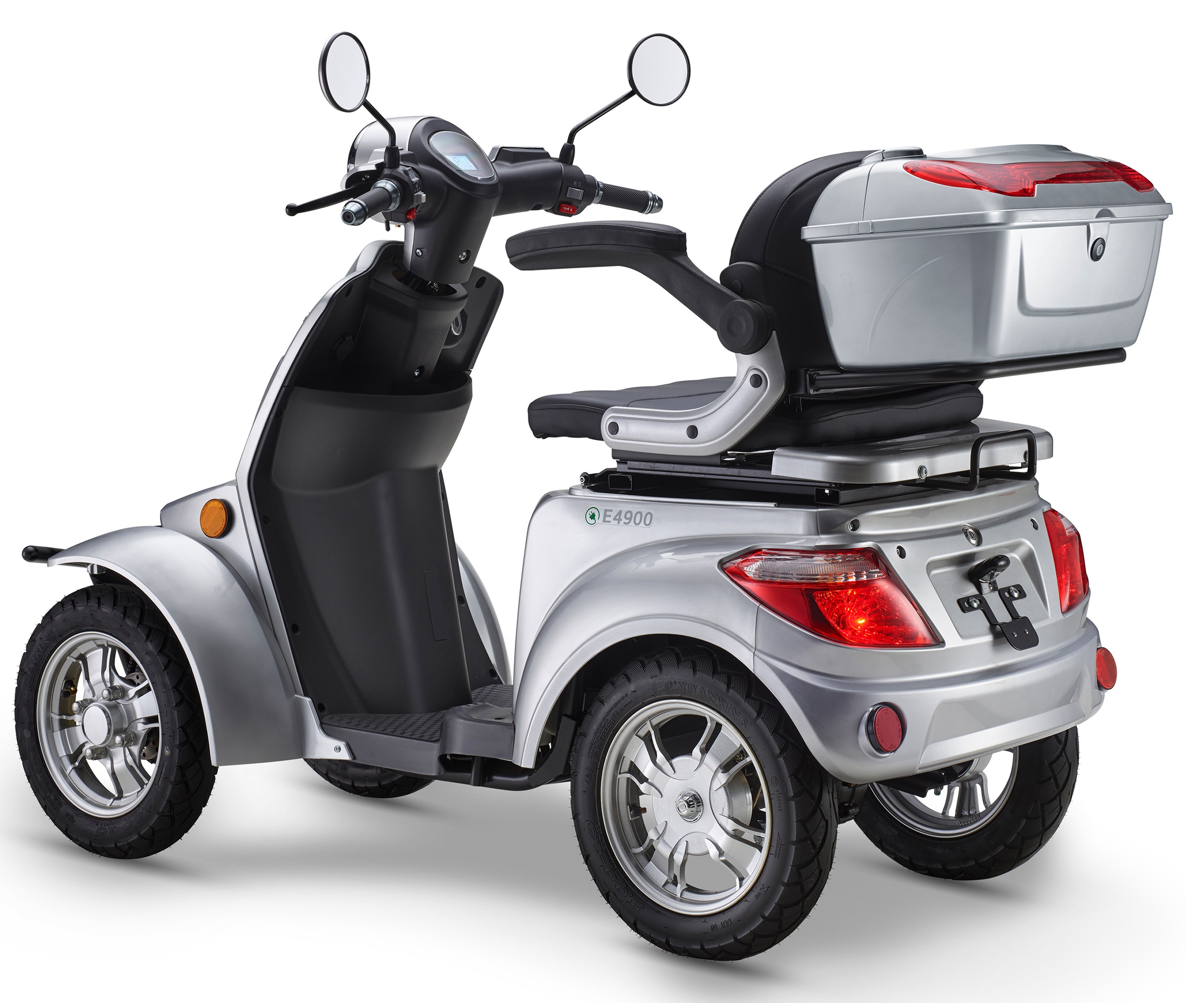 Luxxon Elektromobil »LuXXon Seniorenmobil E4900« 20 km/h Elektromobil mit Topcase, ohne Helmpflicht,  1.000 W, Seniorenmobil mit 4 Räder, Elektroroller für Senioren