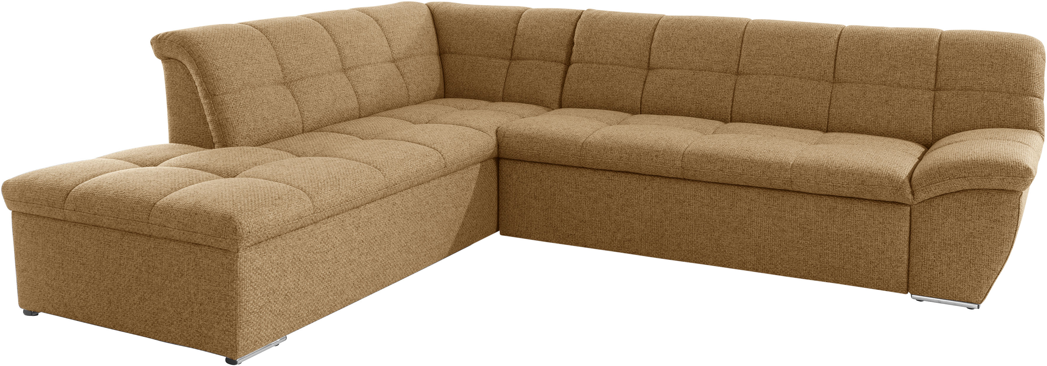 Thumbnail - DOMO collection Ecksofa "Lagoa, moderne Sitzheftung, bequem und komfortabel, L-Form", wahlweise mit Bettfunktion, frei i...