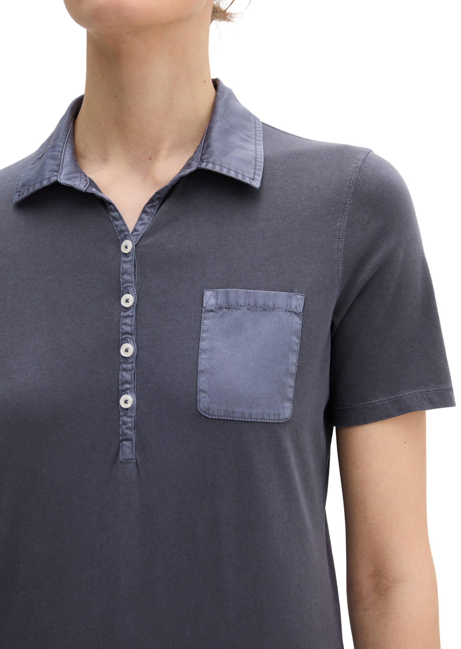 Marc O'Polo Poloshirt »mit Material-Mix-Details«