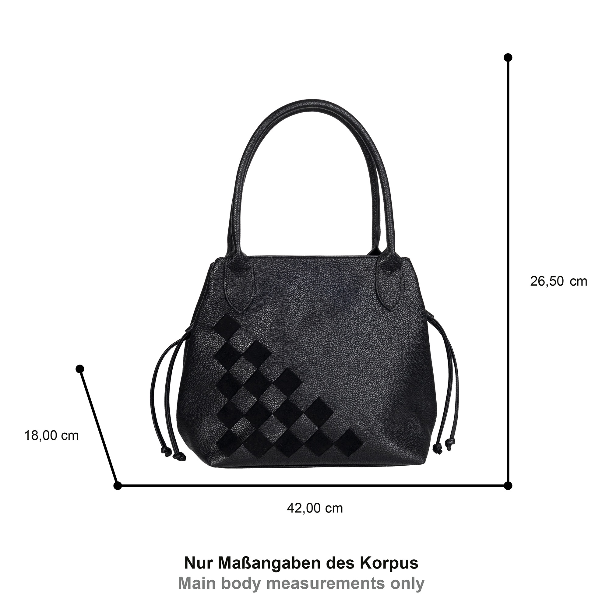 Thumbnail - Gabor Shopper "Granada Structure" eingewebete einzigartige Streifen aus Velourslederimitat