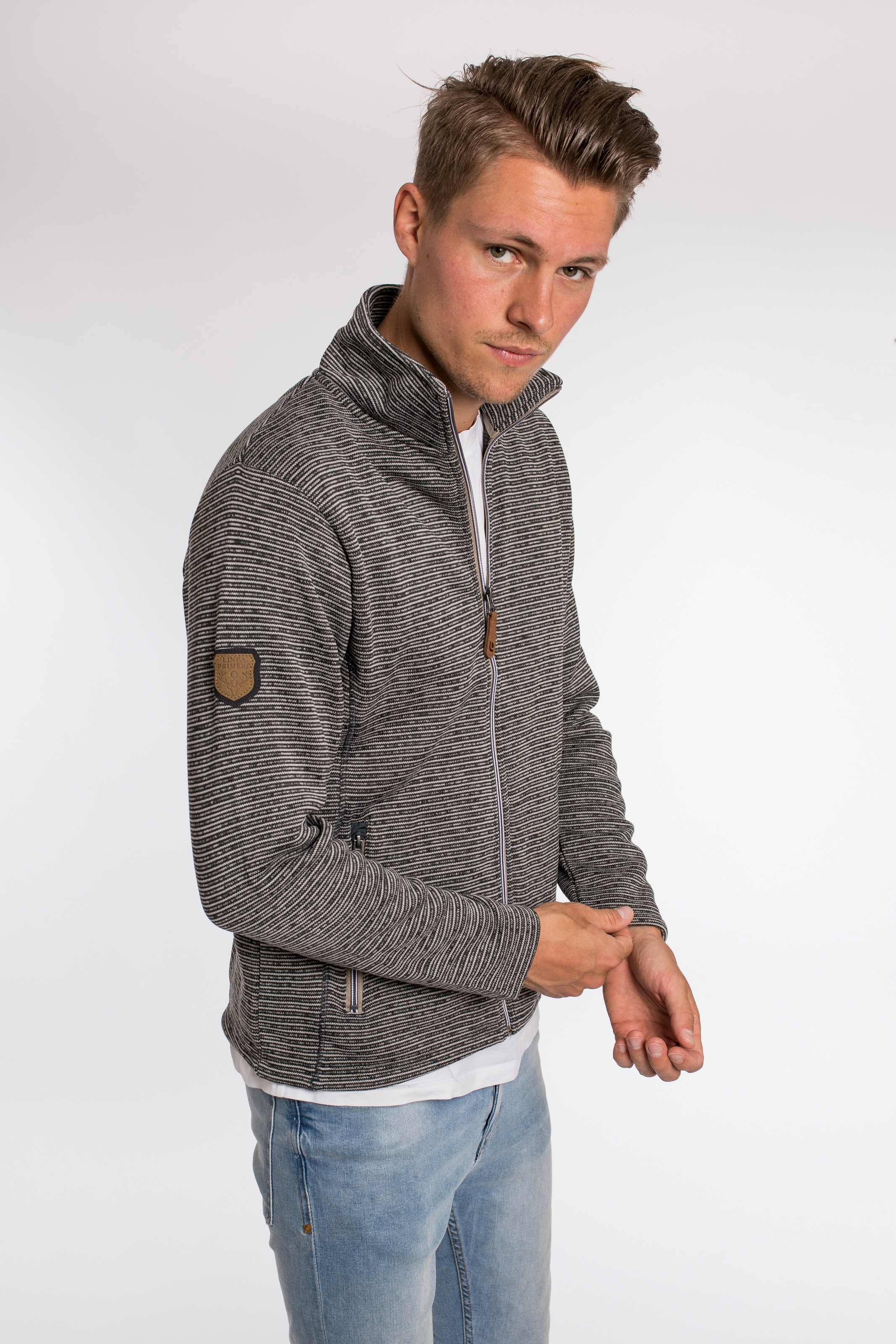 DEPROC Active Strickfleecejacke "LACEWOOD MEN", Kontrastreissverschluss günstig online kaufen