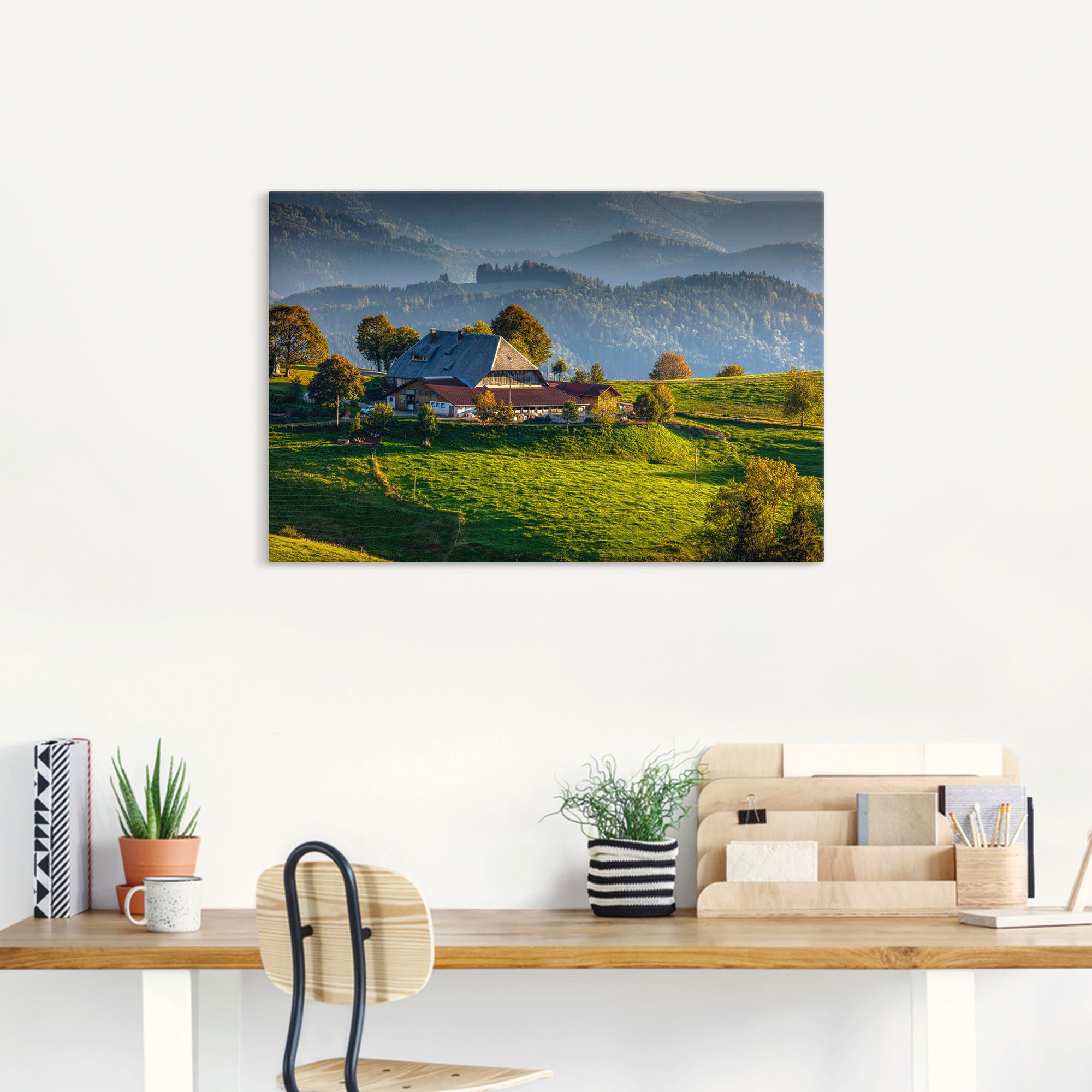 Artland Wandbild »Bauernhof bei St.Peter Schwarzwald« Berge & Alpenbilder 1 Stk. tlg. als Leinwandbild, Poster in verschied. Größen