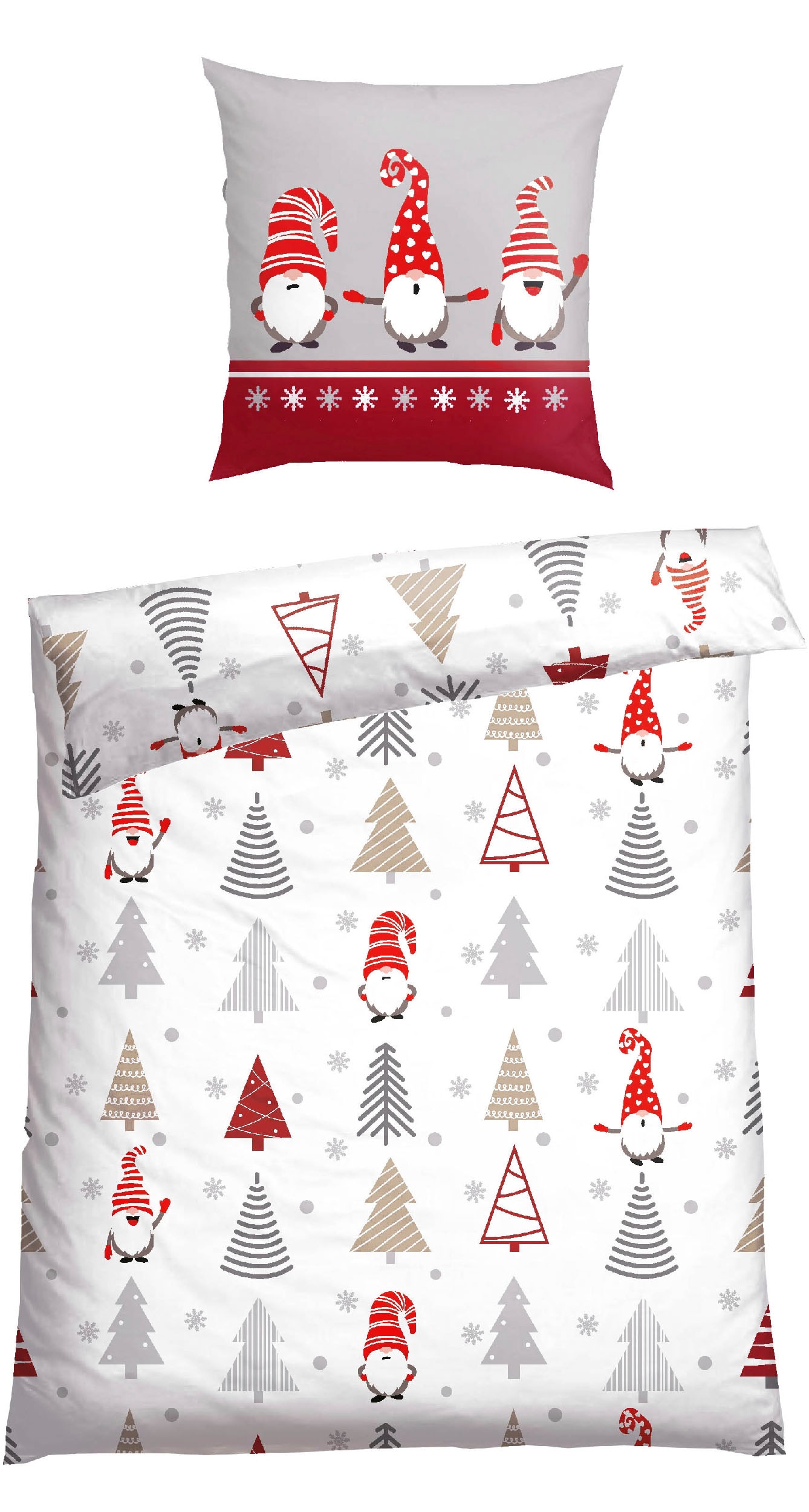 Schiesser Wendebettwäsche "Maren aus weicher Baumwolle mit niedlichen Wicht günstig online kaufen