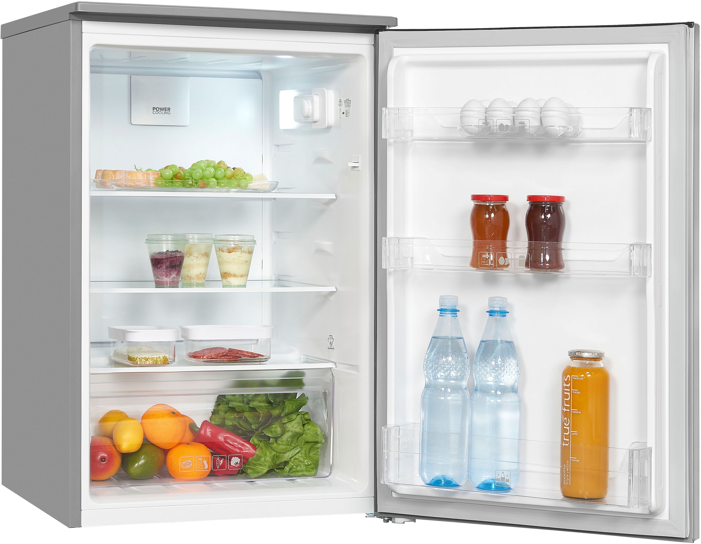 exquisit Kühlschrank, KS15-V-040D inoxlook, 85,5 cm hoch, 54,5 cm breit  online bestellen | BAUR | Retrokühlschränke