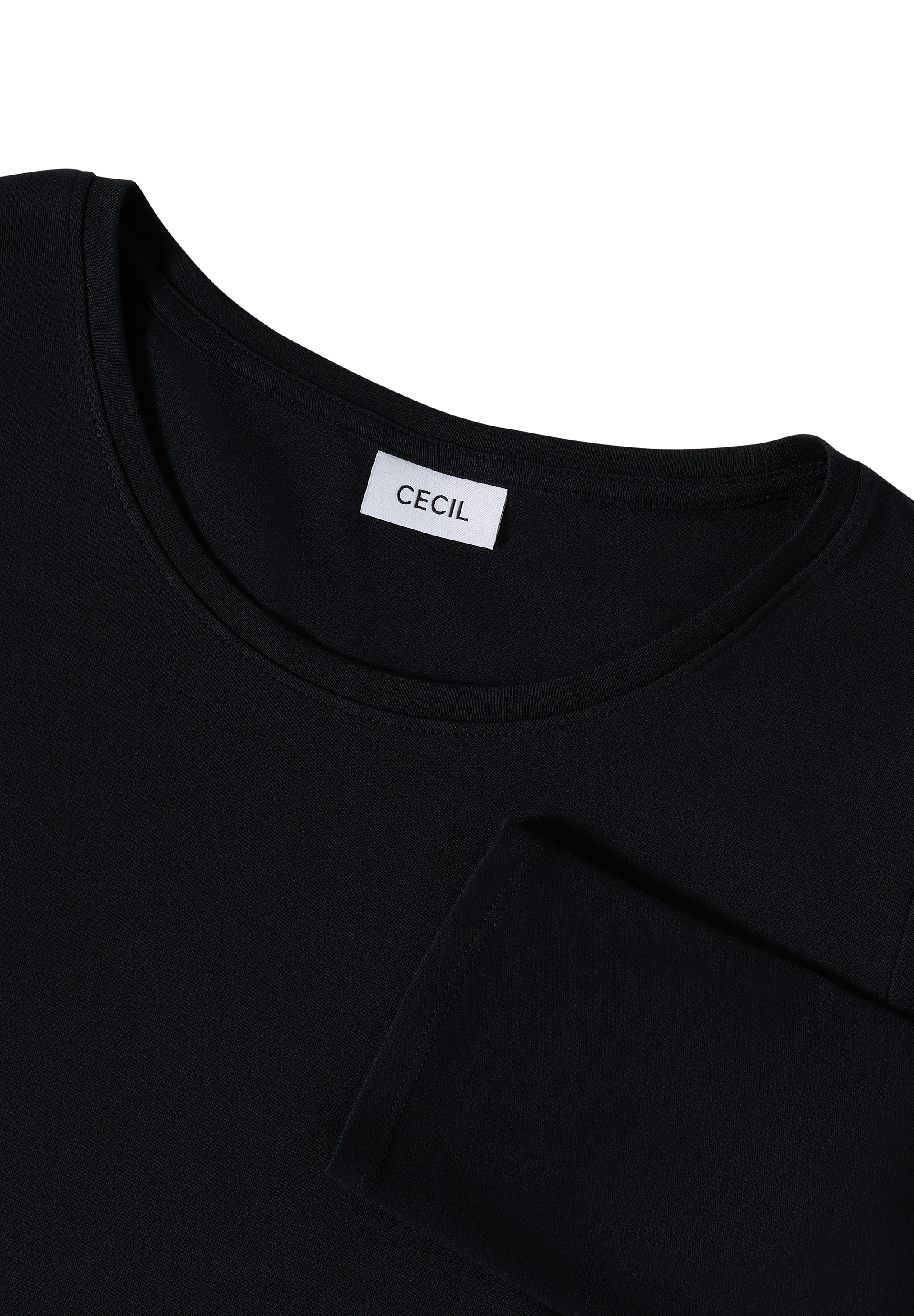 Cecil Rundhalsshirt, aus reiner Baumwolle