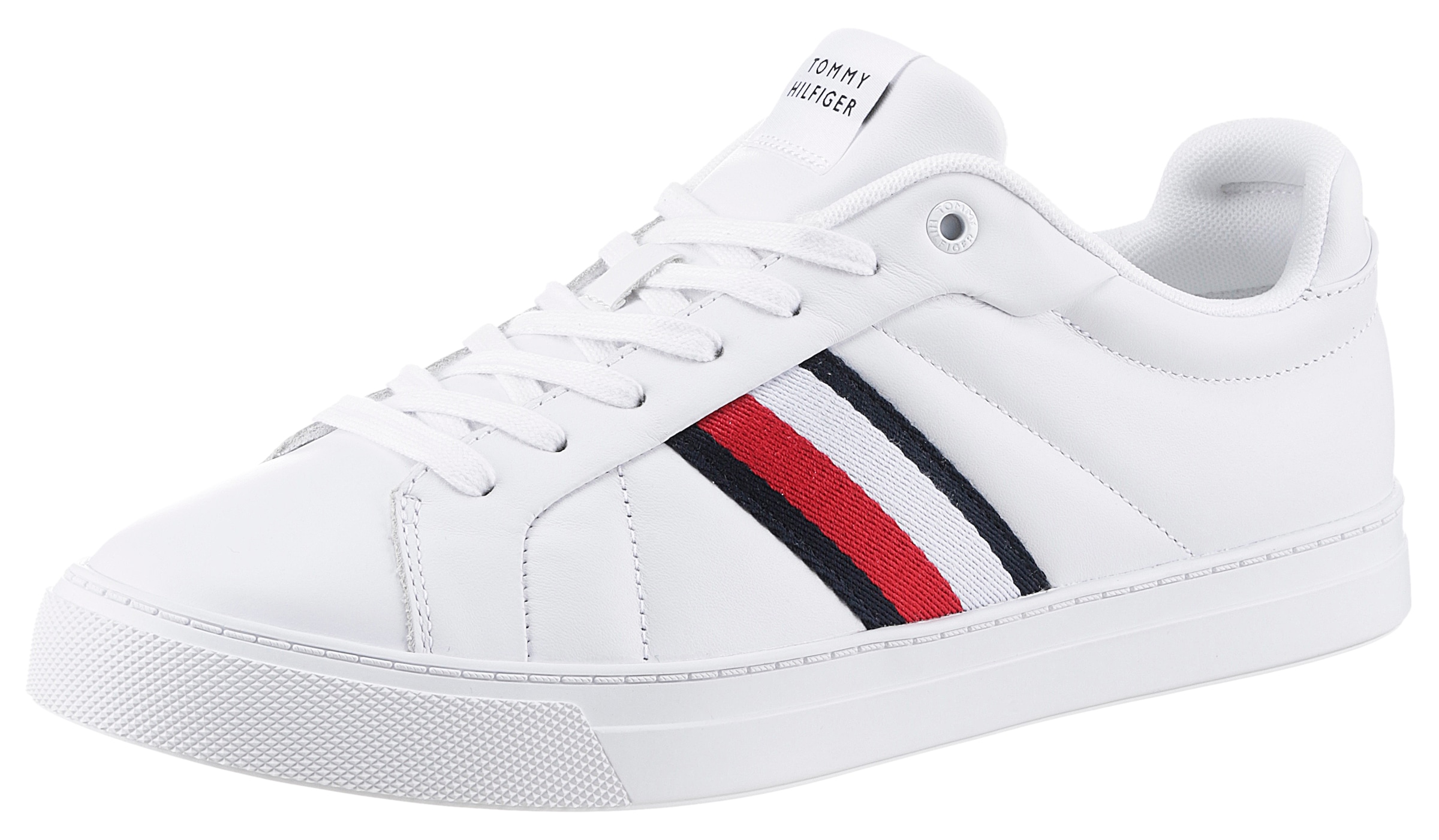 Sneaker »ICON COURT LTH STRIPES«, Schnürschuh, Freizeitschuh, Halbschuh mit...