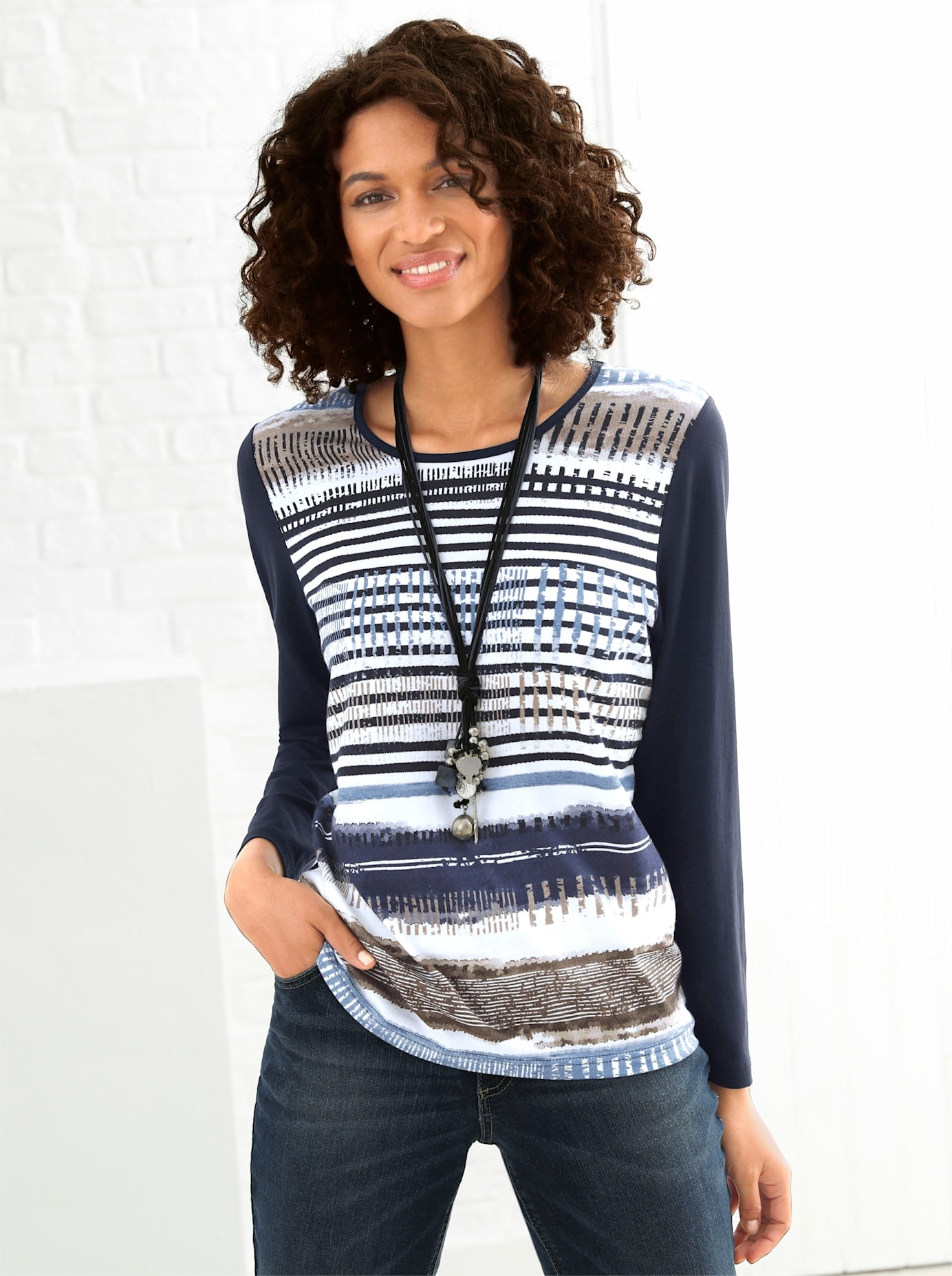 Casual Looks Langarmshirt "Shirt" 1 Stk. tlg. günstig online kaufen