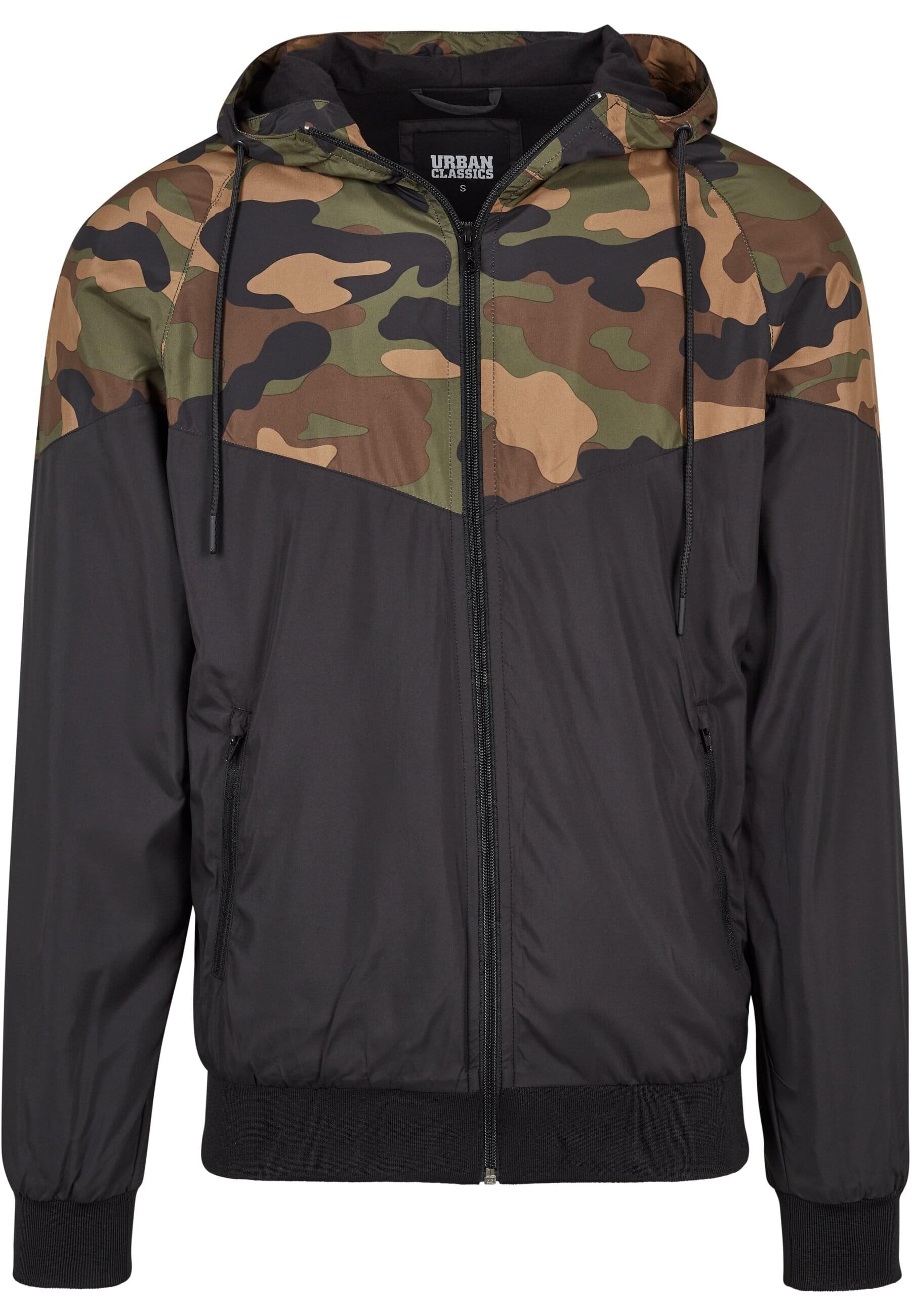 URBAN CLASSICS Anorak »Urban Classics Herren Pattern Arrow Windrunner«, (1 St.), mit Kapuze