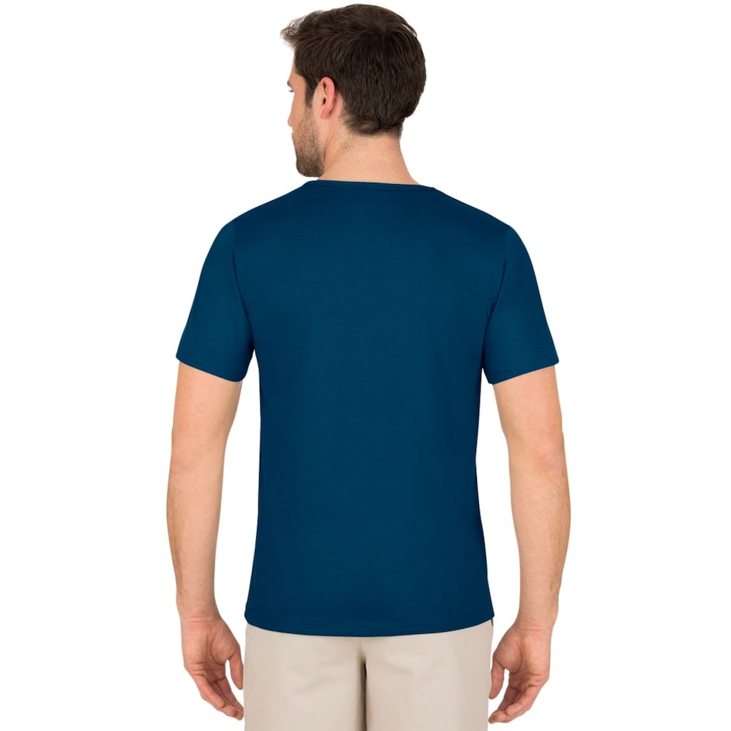 Trigema T-Shirt »TRIGEMA V-Shirt aus 100% Bio-Baumwolle (kbA)«, (1 tlg.)