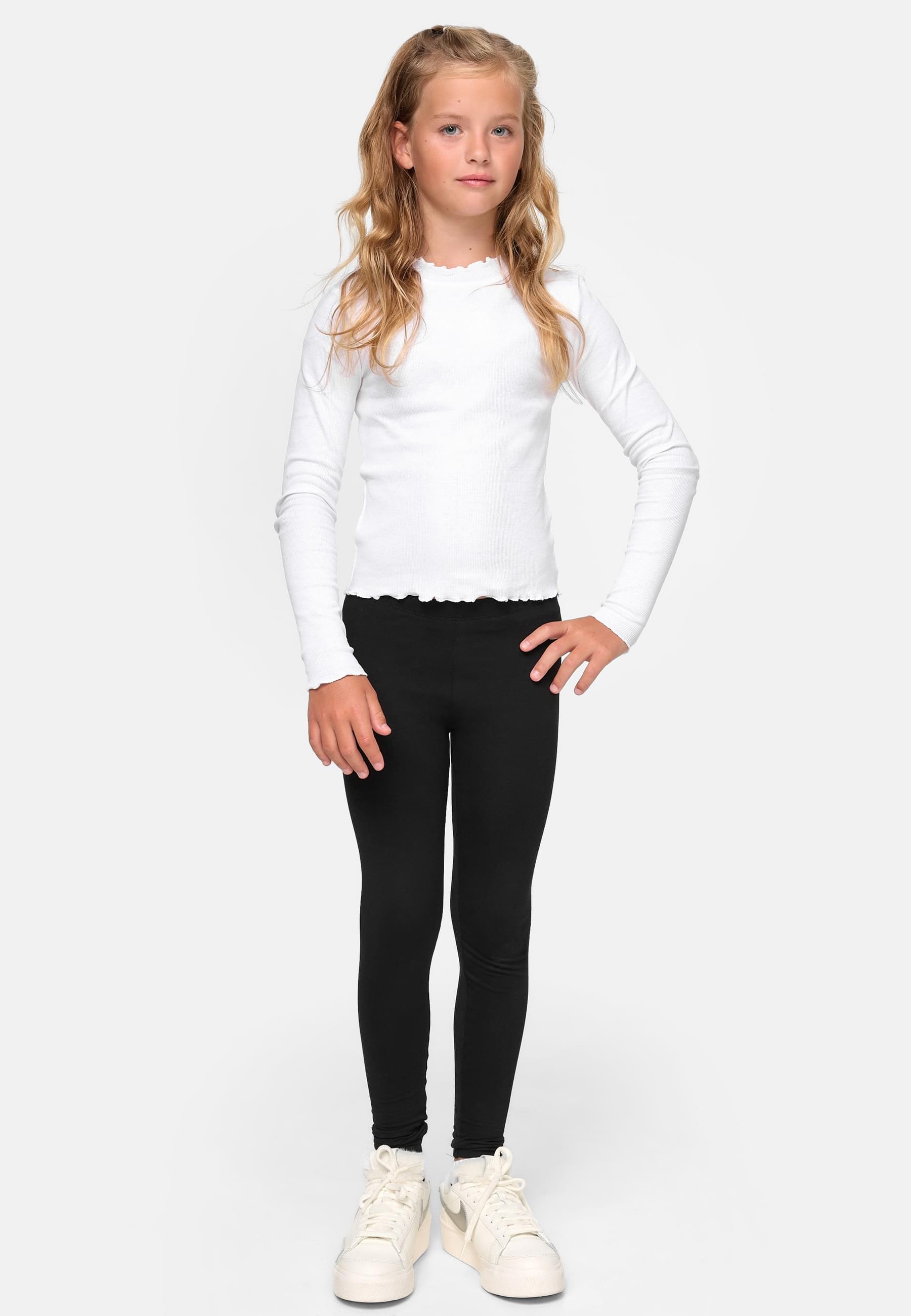 URBAN CLASSICS Longsleeve »Urban Classics Damen Girls Short Rib Longsleeve«, (1 tlg.)