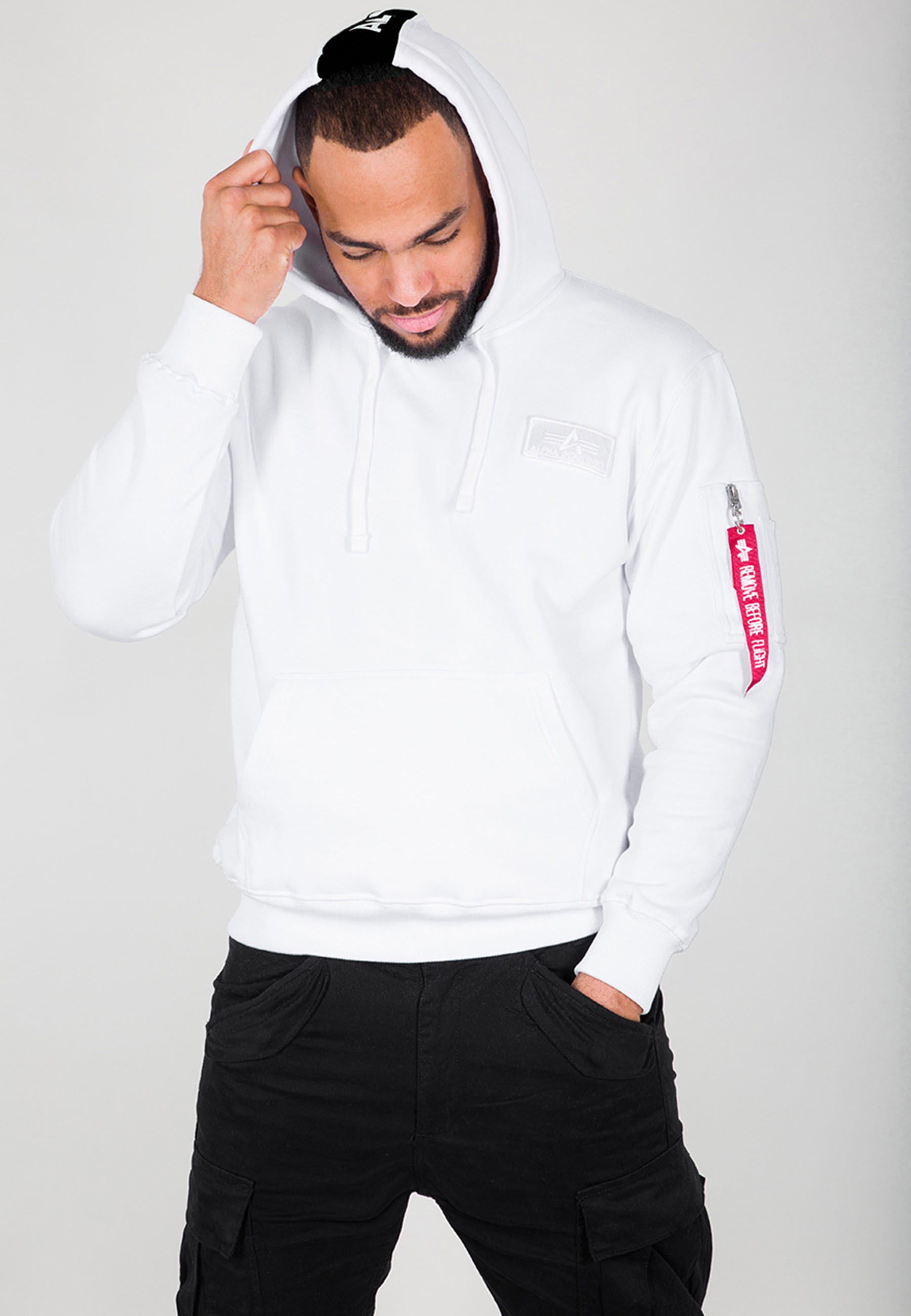 Alpha Industries Hoodie "Red Stripe Hoodie" günstig online kaufen