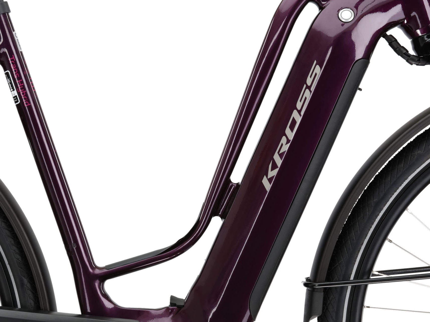 Kross E-Bike »E-Trekkingrad Trans Hybrid Prestige 630 28 Zoll lila«, 11 Gang, Shimano, DEORE XT DI2 M8050, Mittelmotor 250 W