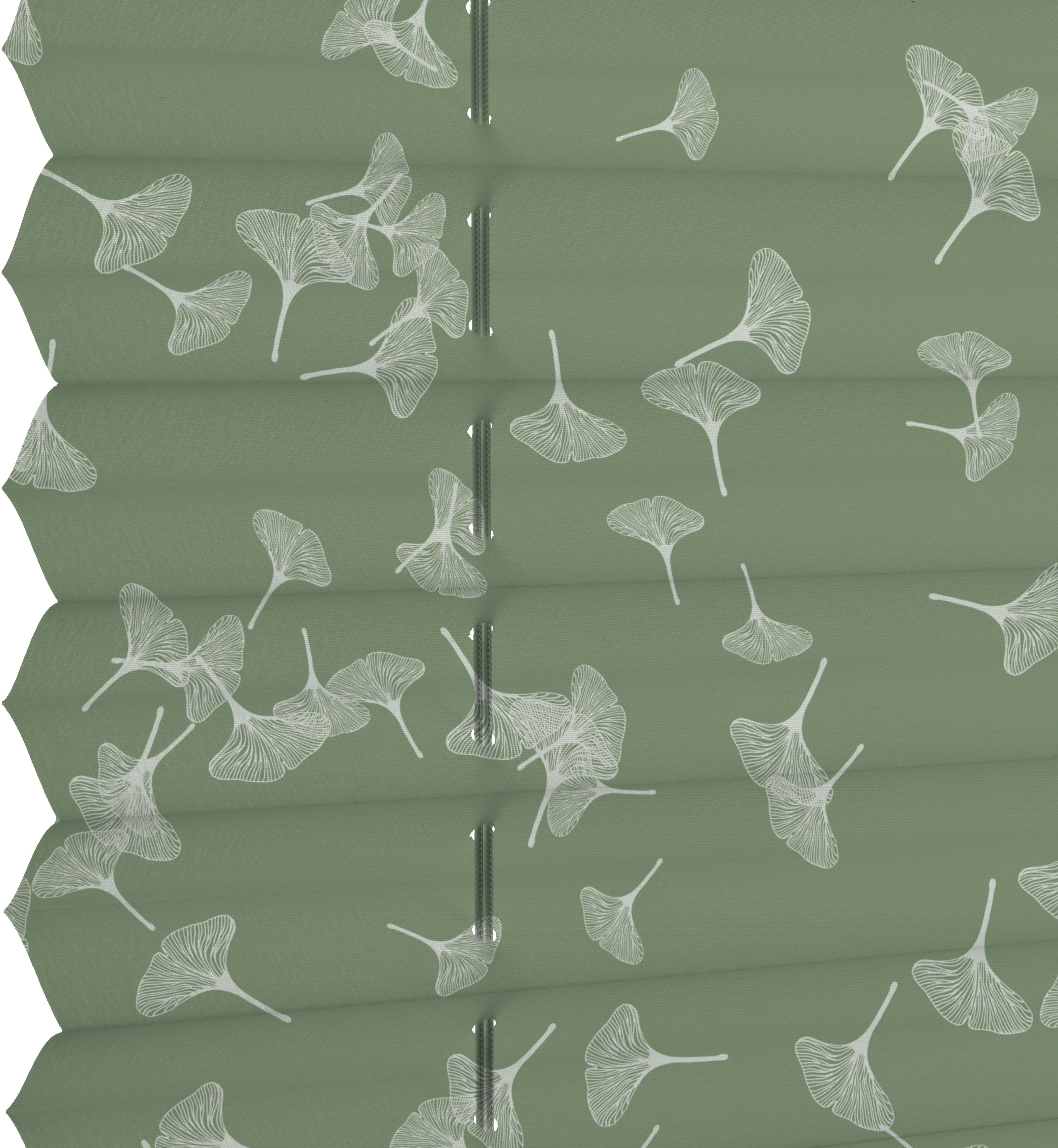 Thumbnail - GARDINIA Plissee "Dekor Ginkgo Oesyter Mushroom" blickdicht ohne Bohren verspannt Klemmträger mit Feststellschraube, Pli...