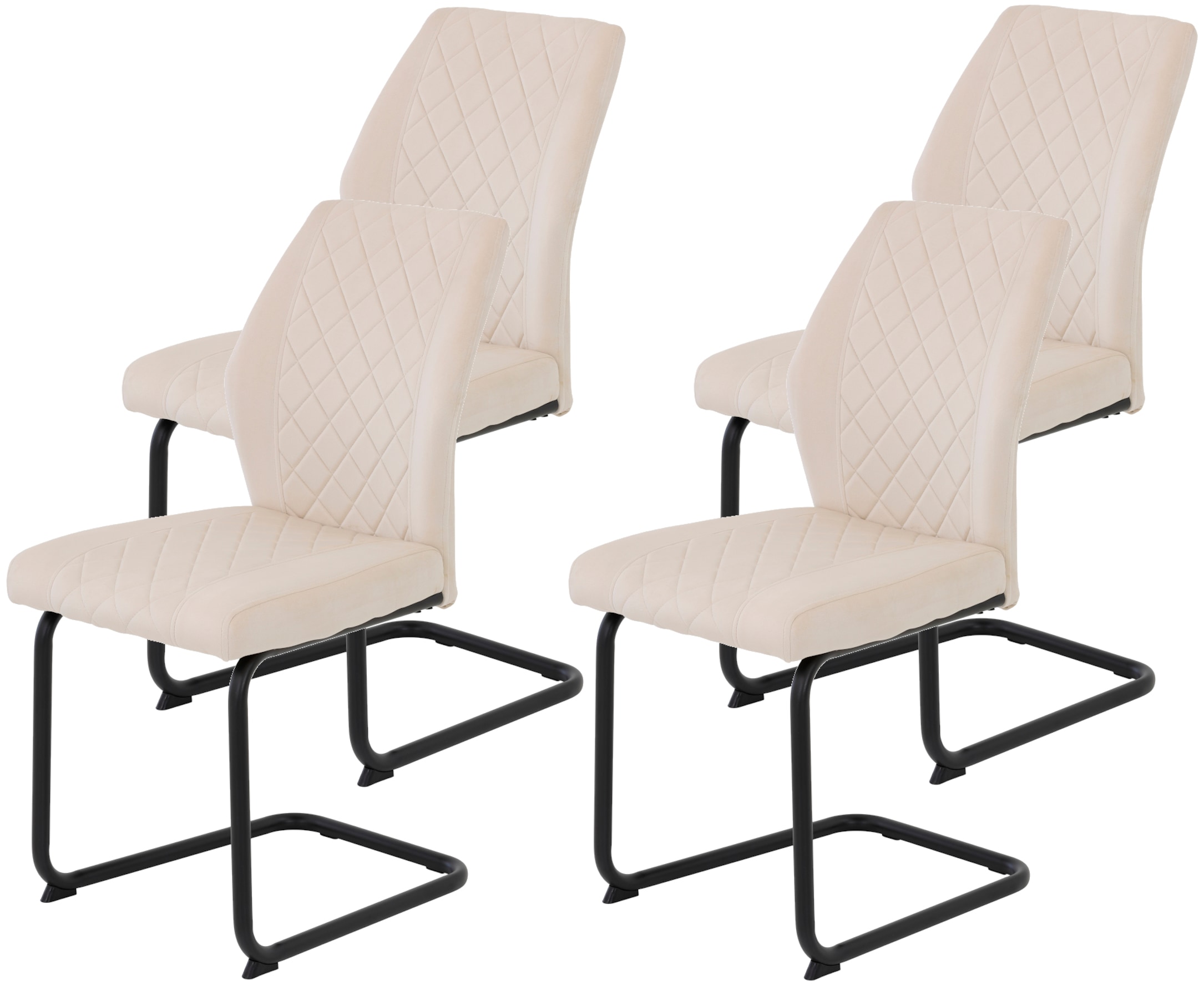 HELA Freischwinger "Freischwinger DALLAS 140kg belastbar, mit Rautensteppun günstig online kaufen