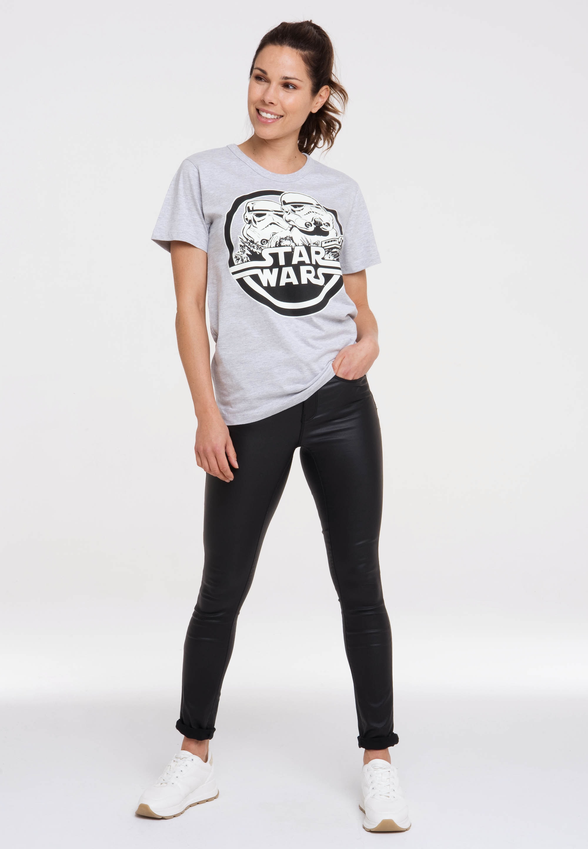 LOGOSHIRT T-Shirt »Star Wars - Stormtrooper«, mit lizenziertem Print