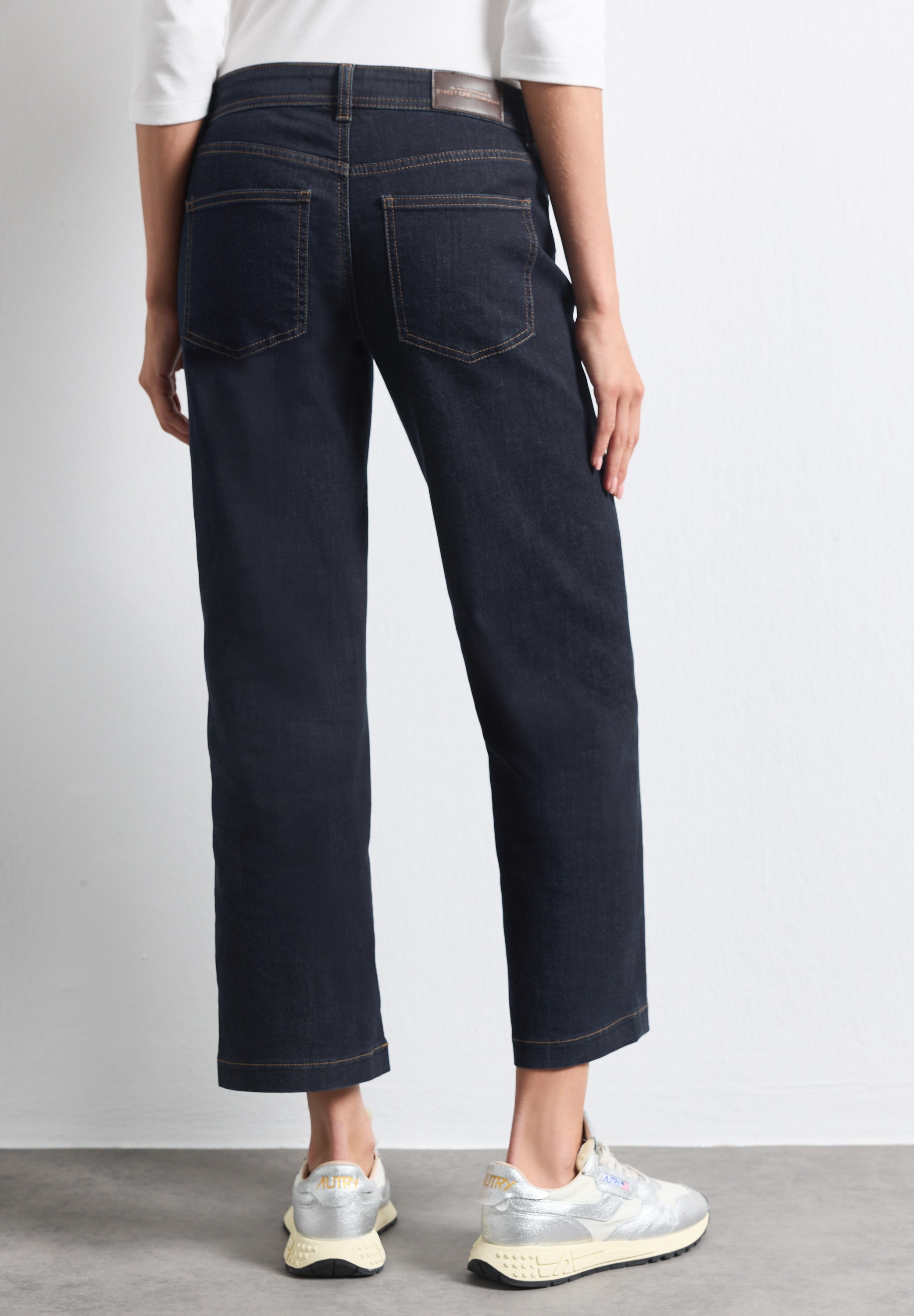 STREET ONE Straight-Jeans »Style Amalia« im Rinsed-Look / Stretch