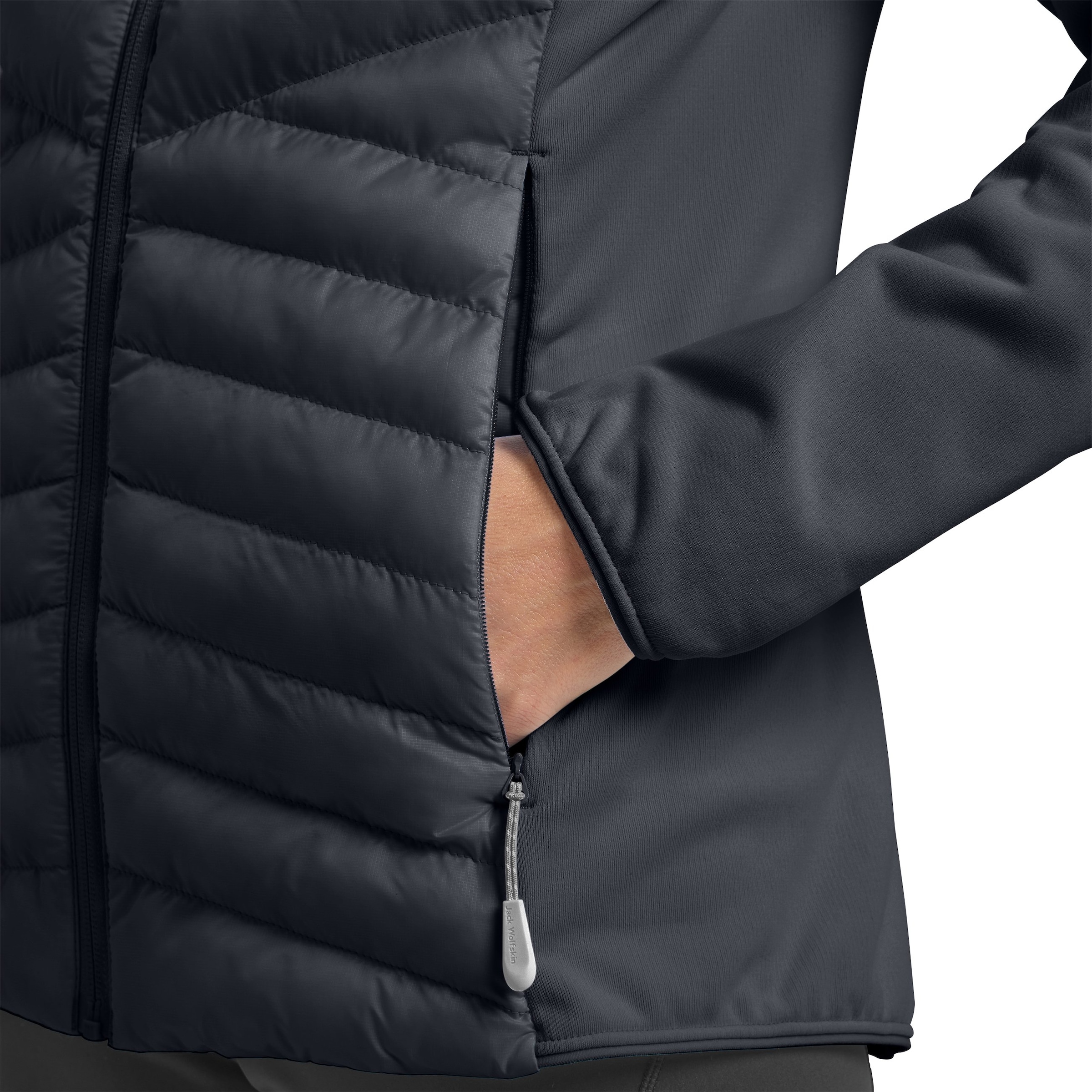 Jack Wolfskin Hybridjacke »ROUTEBURN PRO HYBRID W«, mit Kapuze