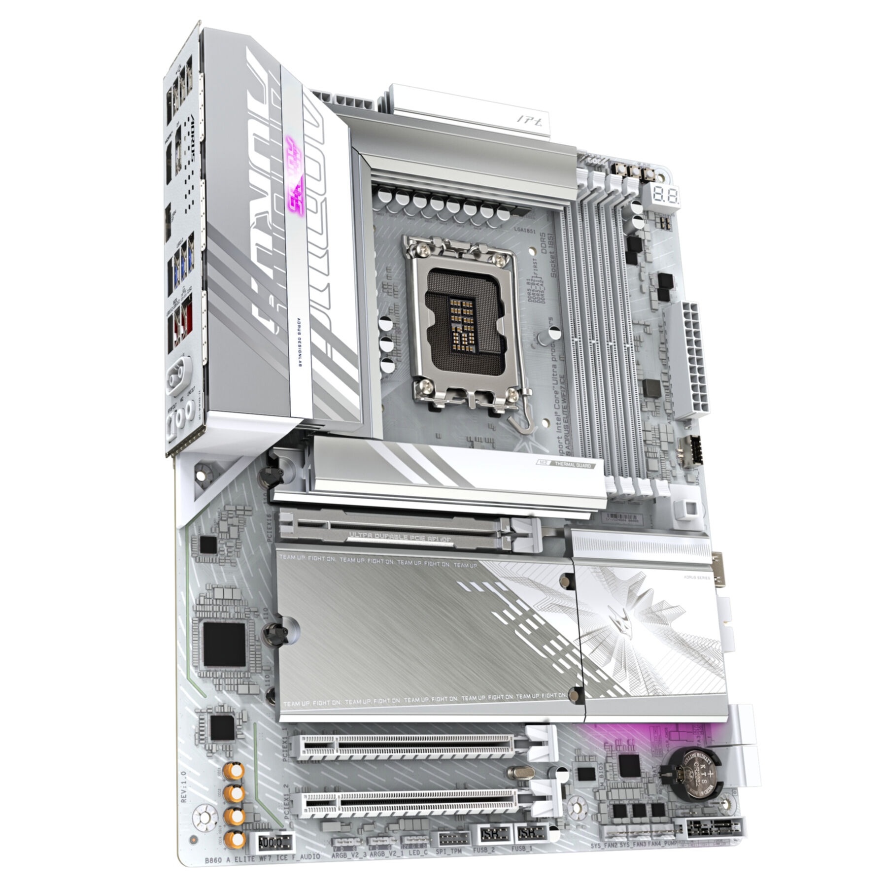 Gigabyte Mainboard »B860 AORUS ELITE WIFI7 ICE Mainboard - Intel Core Ultra CPUs, 14+1+2+1«