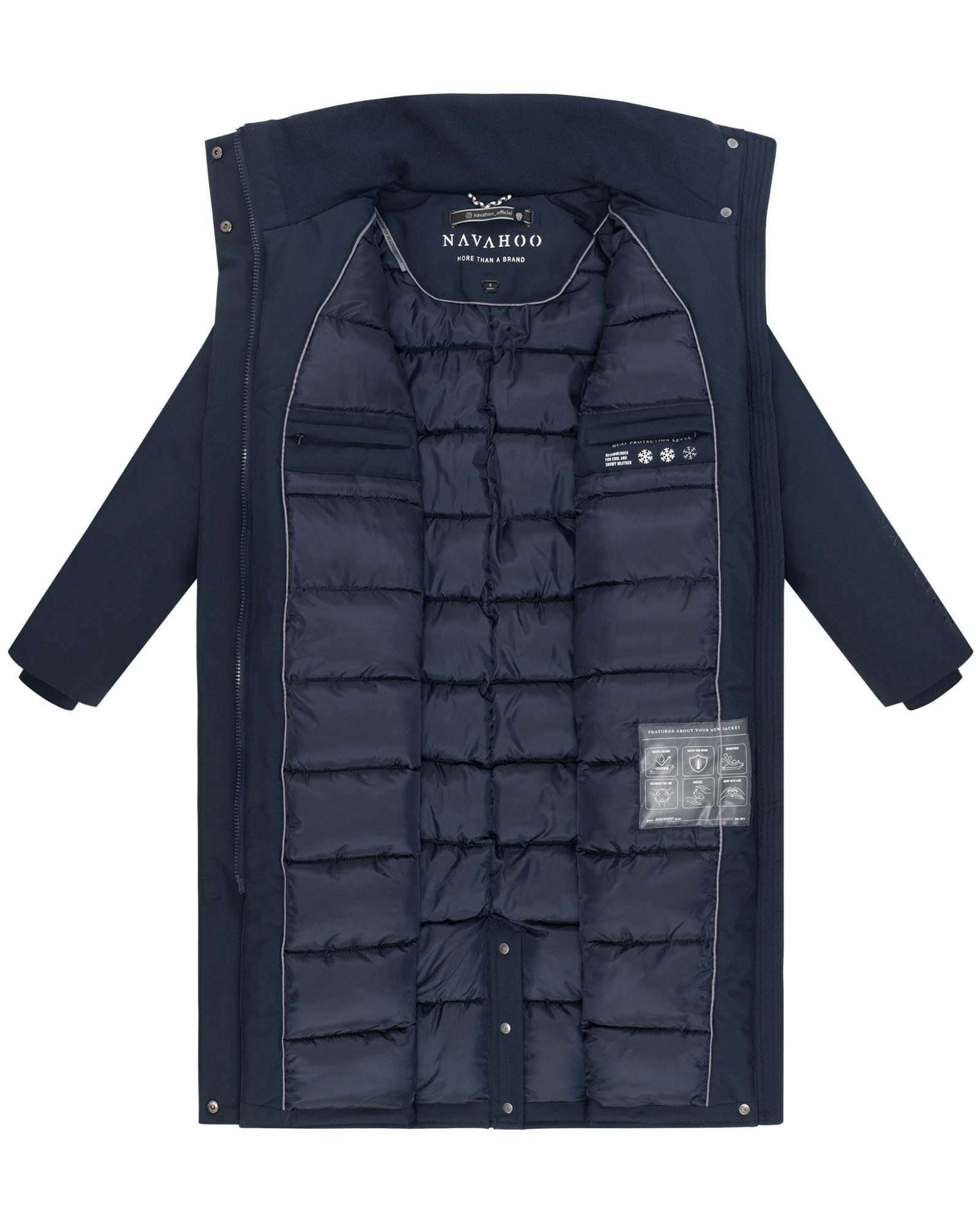 Navahoo Wintermantel »Traumblüte 14«, Warmer Parka mit Stehkragen