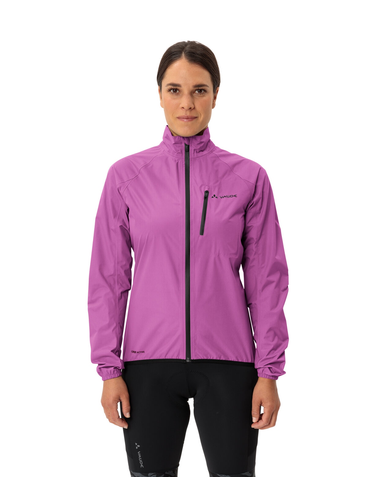 VAUDE Regenjacke "Womens Drop Jacket III" sportlicher Stil, wasserdicht mit 10000 mm Wassersäule, atmungsaktiv