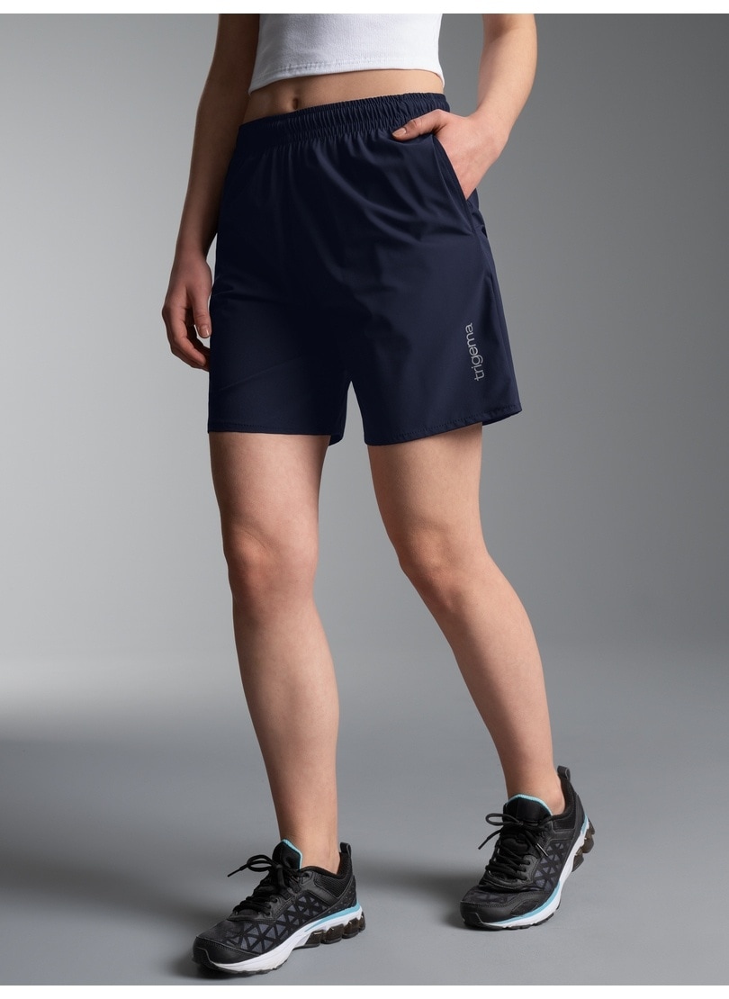 Trigema Jerseyhose "TRIGEMA Sport-Shorts mit Innenslip aus Netz"