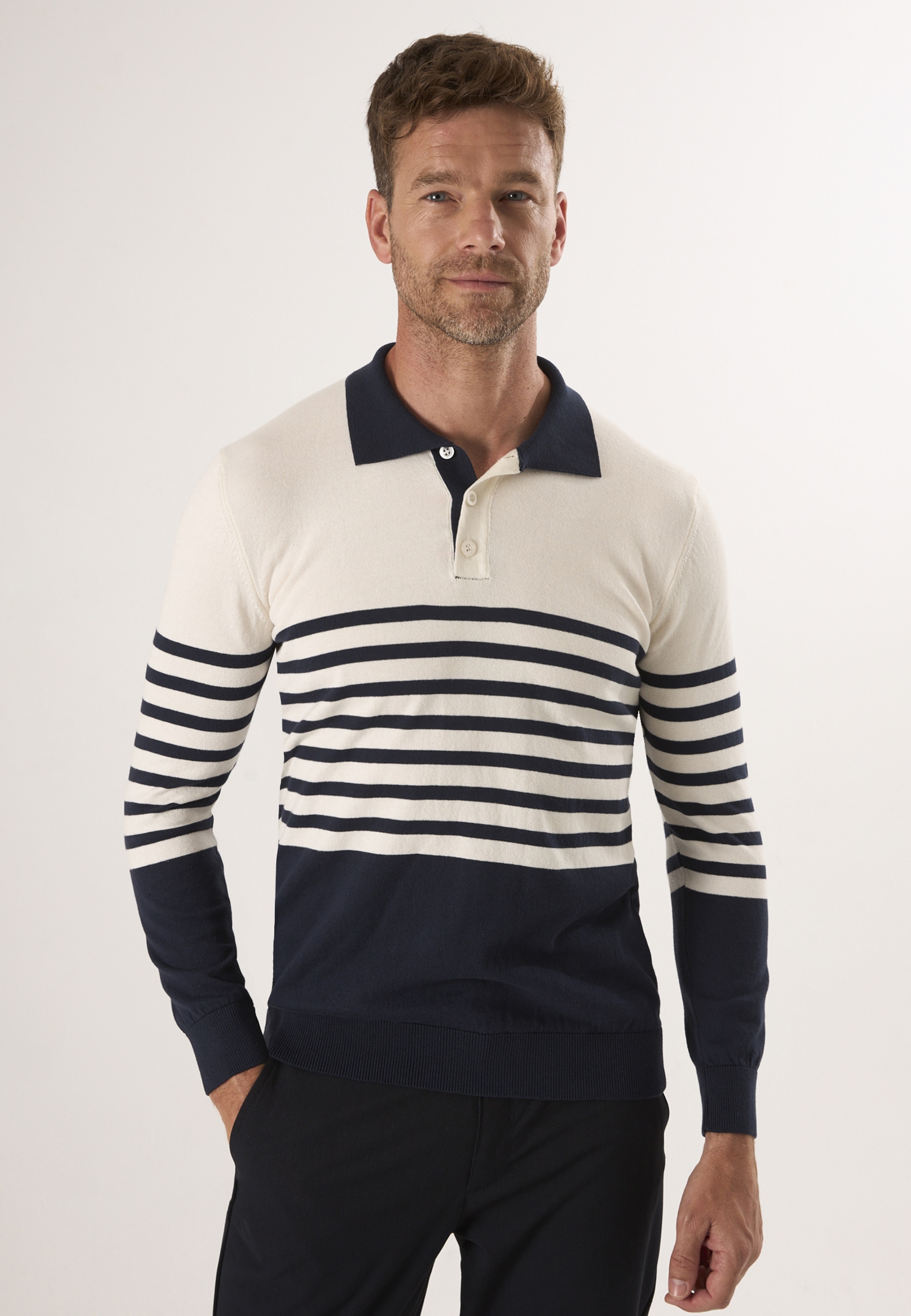 Felix Hardy "Strickpullover mit Polokragen"