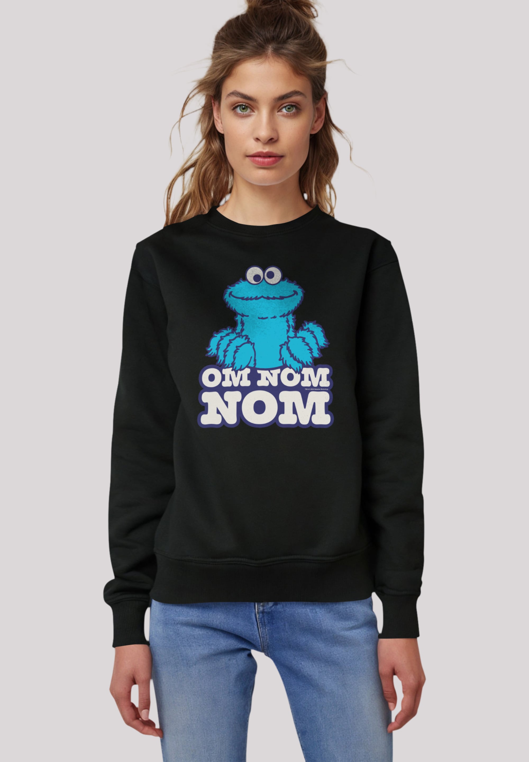 F4NT4STIC Sweatshirt "Sesamstraße Cookie Monster Nom Nom", Premium Qualität günstig online kaufen