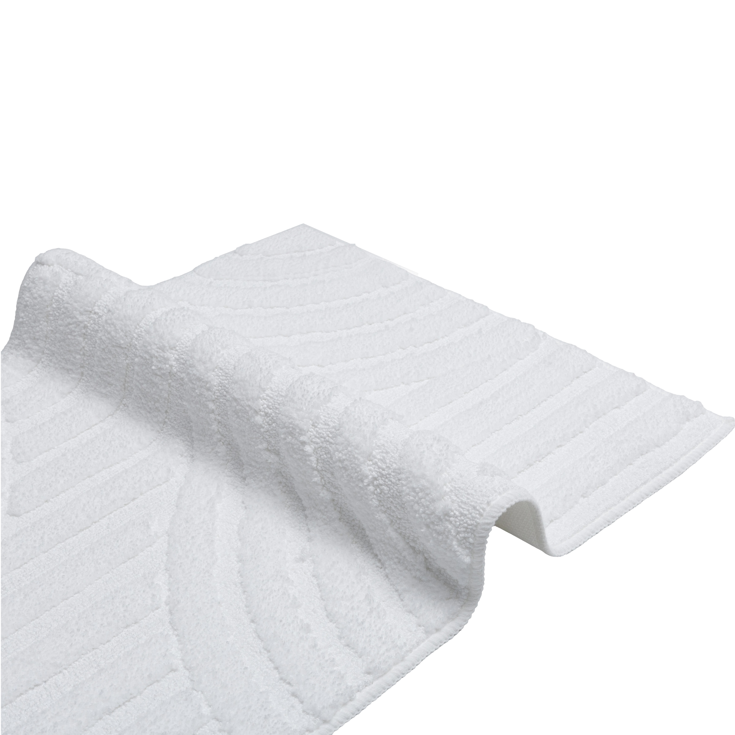 OTTO home Badematte »Regona Scandi, Badvorleger, Badezimmer Teppich, Duschvorleger« Höhe 10 mm rutschhemmend beschichtet strapazierfähig Badteppich, Uni Farben, Hoch-Tief-Effekt, modernes Muster, Zen