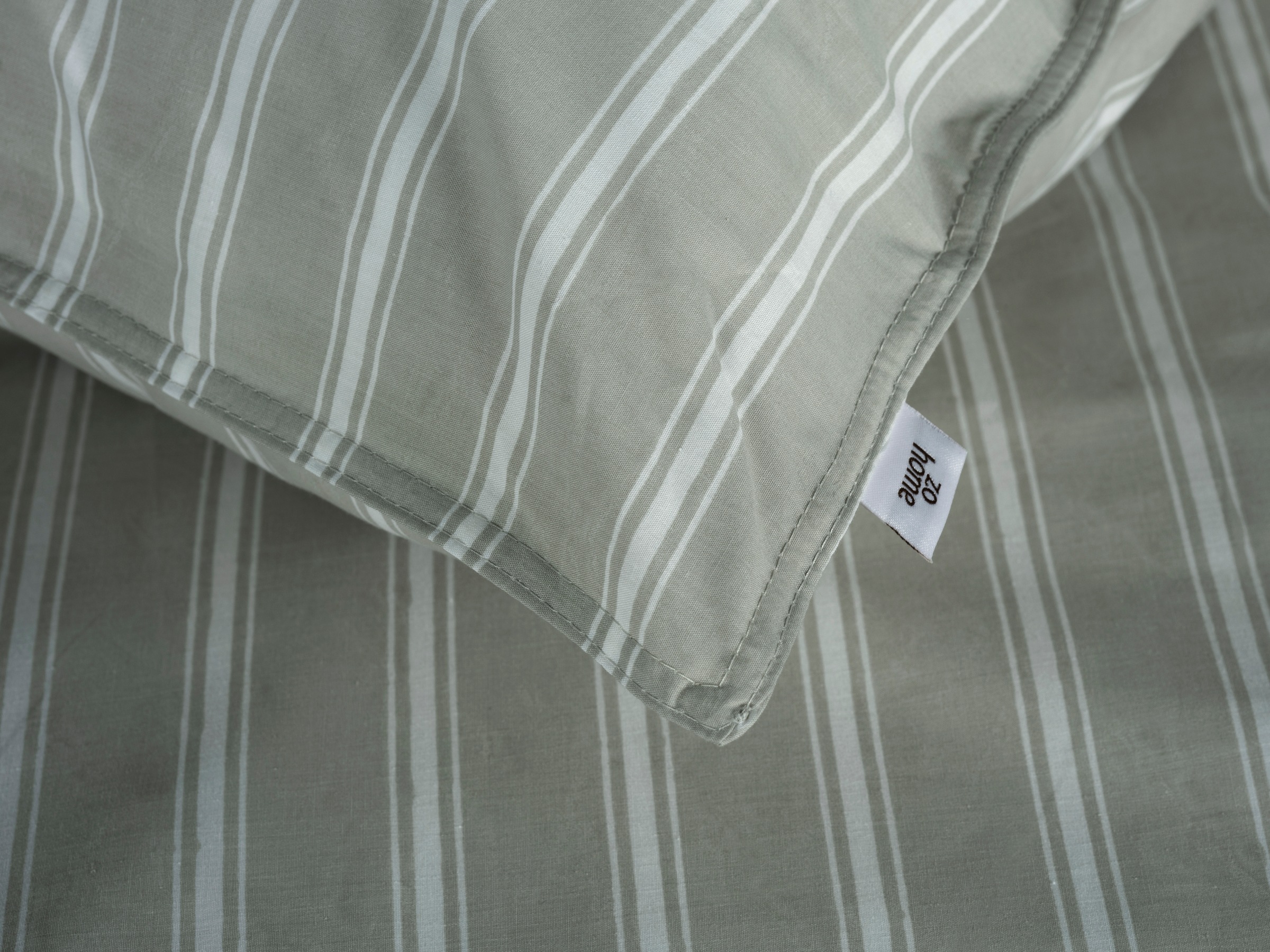 ZO HOME Bettwäsche »Zohome Bettwäsche Righe-di-Percalle« 2 Bettwäsche aus 100% Baumwolle, hochwertige Perkal, ab 135x200 cm.