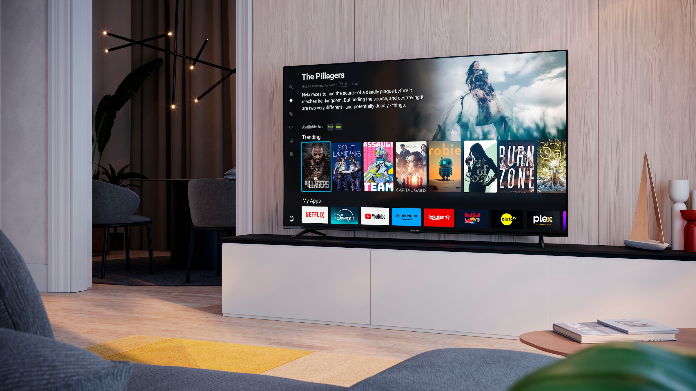 Sharp LED-Fernseher »4T-C70GKx«, Smart-TV