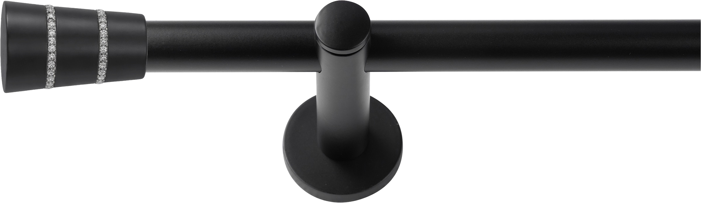 SN DECO GROUP Gardinenstange "Gardinenstange Rennes Ø 19 mm, 1-läufig, Fixmaß, verschraubt" Ø 19 mm Fixmaß;kürzbar