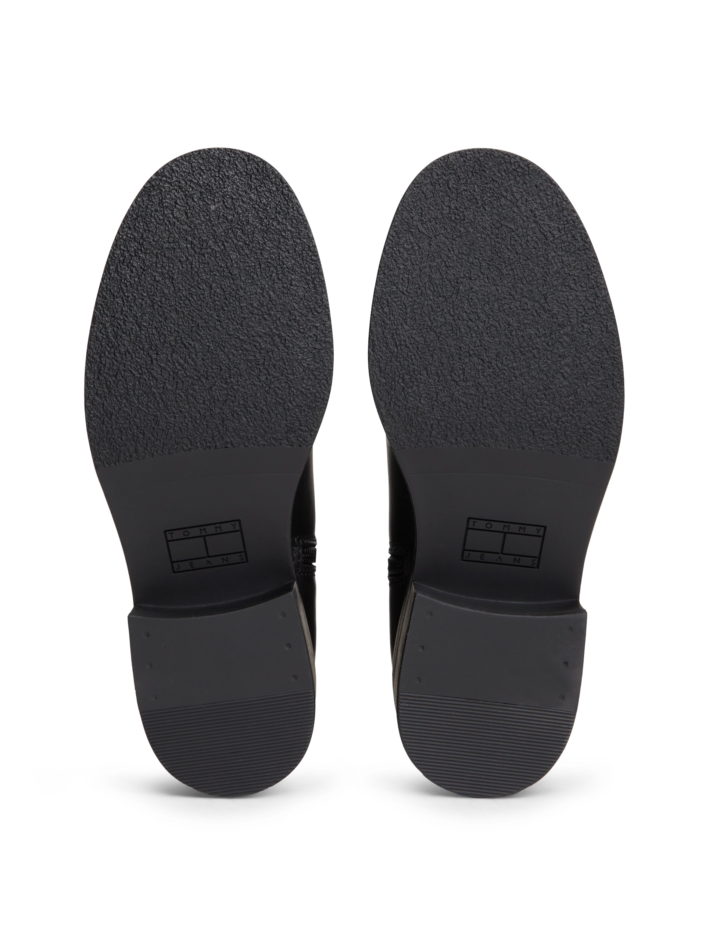 Tommy Jeans Stiefelette »TJW SOFT SOLE CHELSEA BOOTS LTH«  Blockabsatz, Herbstboots mit Logoschriftzug und Anziehlasche