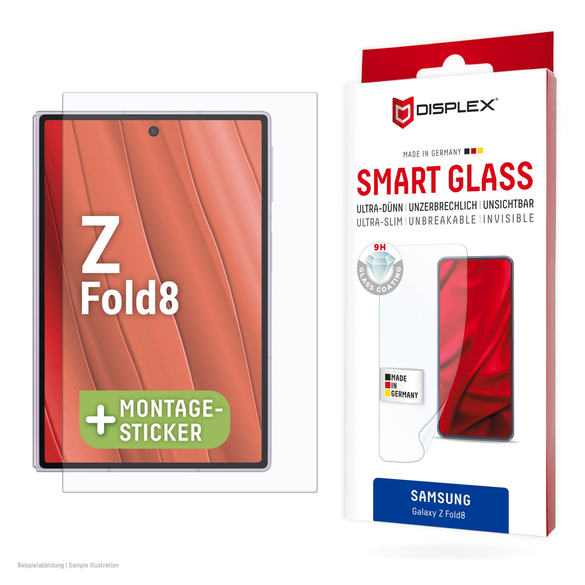 Displex Displayschutzglas »Smart Glass« für Samsung Galaxy Z Fold8 Displayschutzfolie