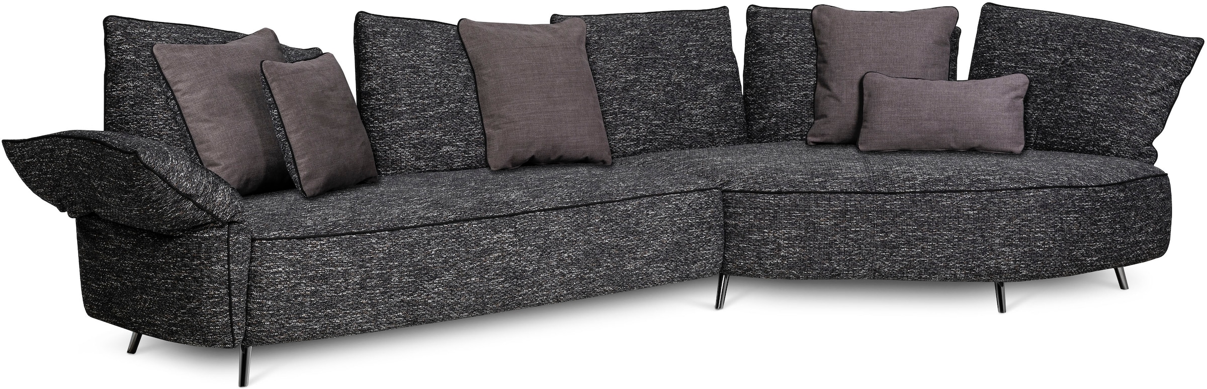 designwerk Loungesofa »Faber«, Loungesofa mit Rückenteil-und-Armteilverstellung