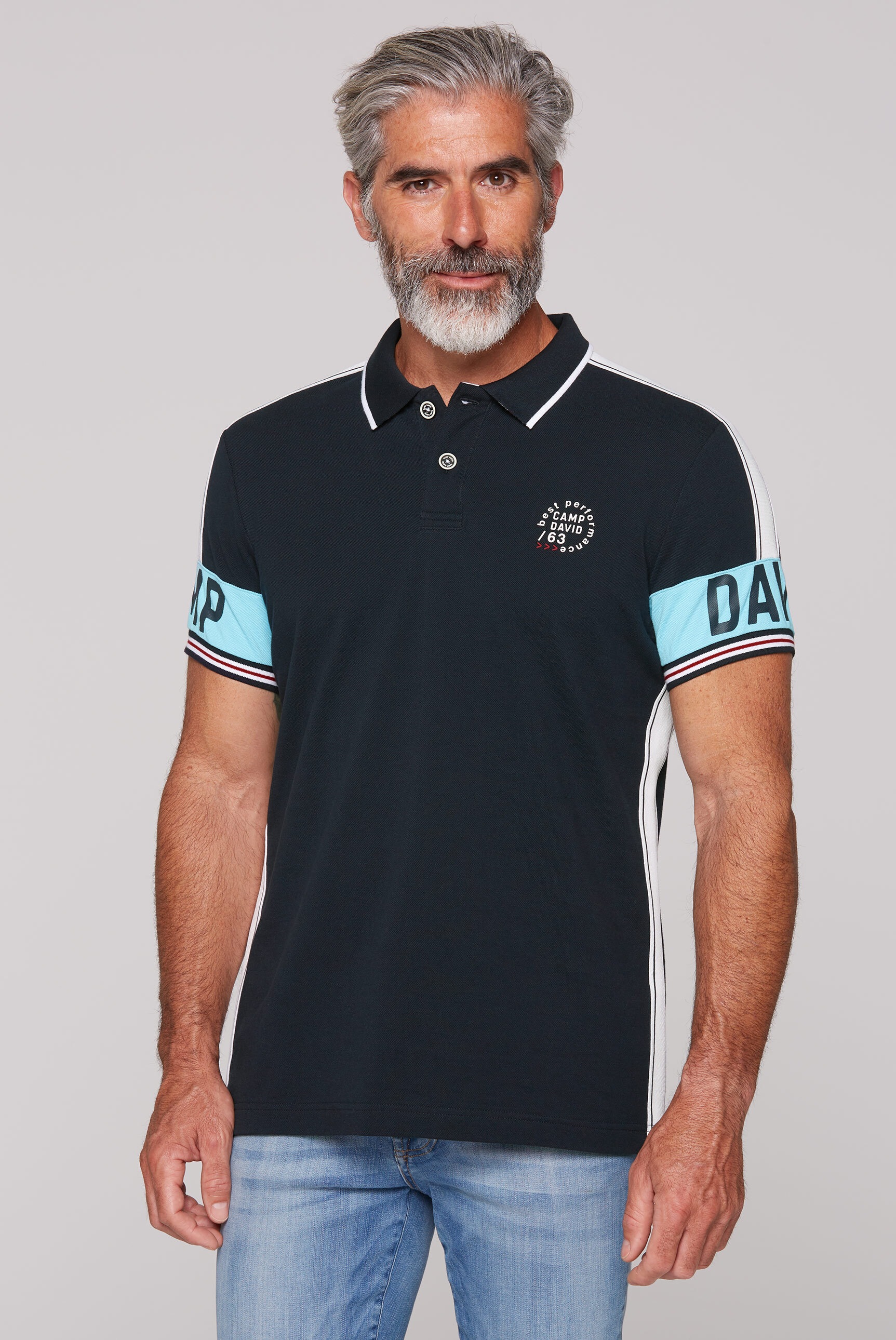 CAMP DAVID Polo marškinėliai iš Baumwolle