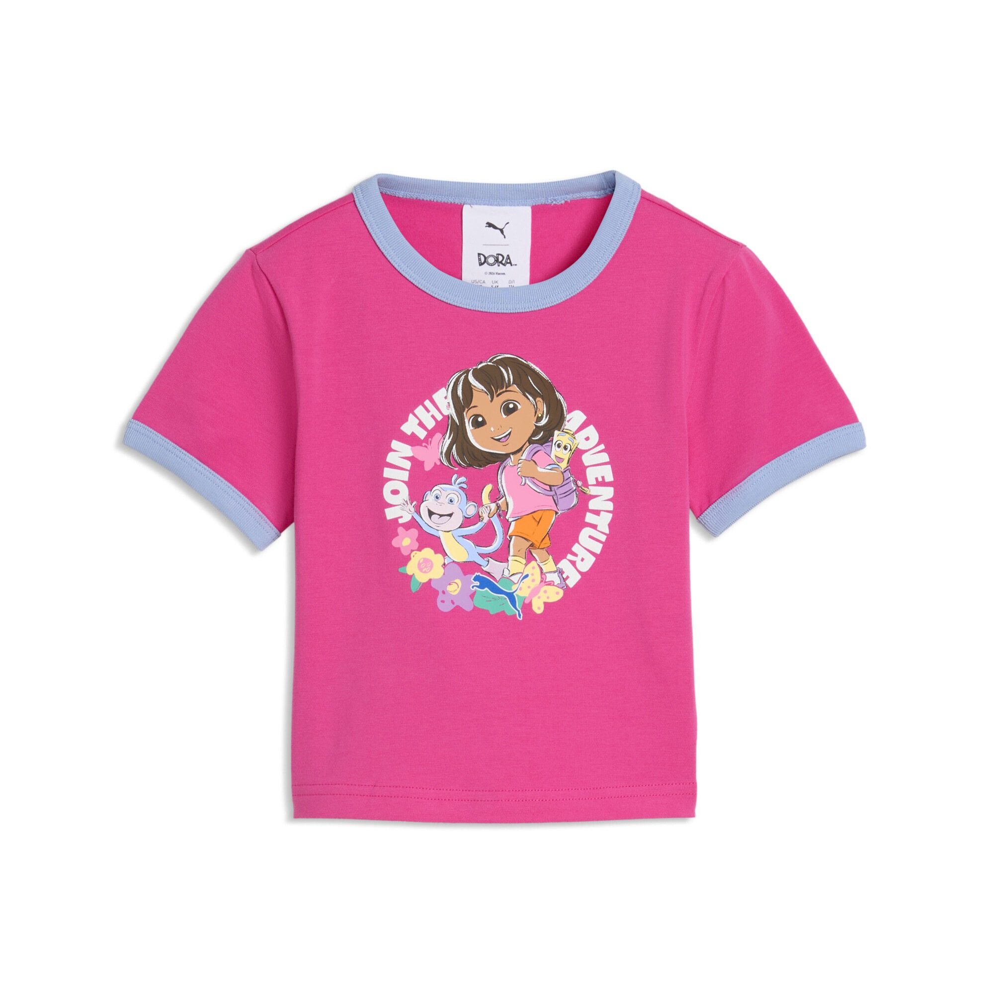 PUMA T-Shirt "PUMA x DORA THE EXPLORER Slim Ringer-T-Shirt Mädchen"